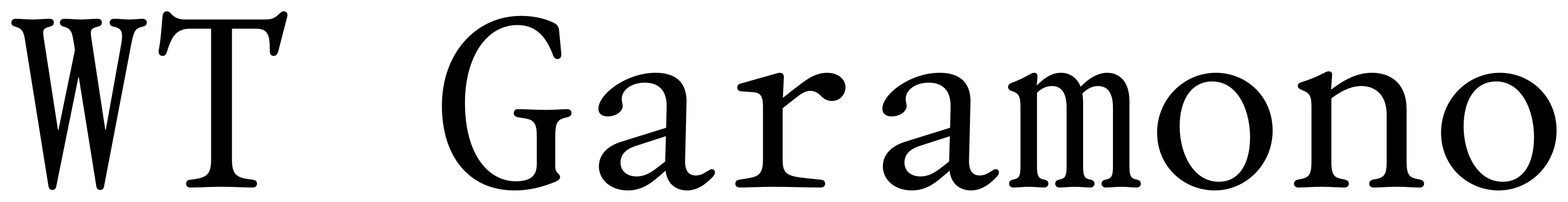 WT Garamono font preview