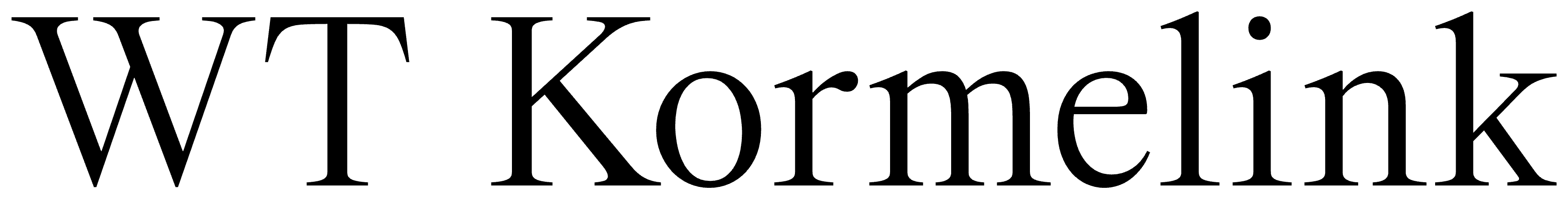 WT Kormelink font