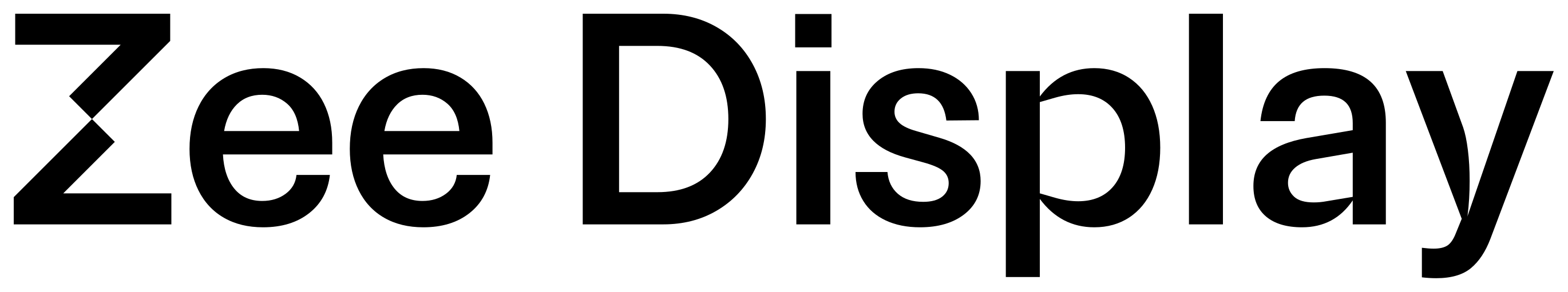 Zee Display font preview