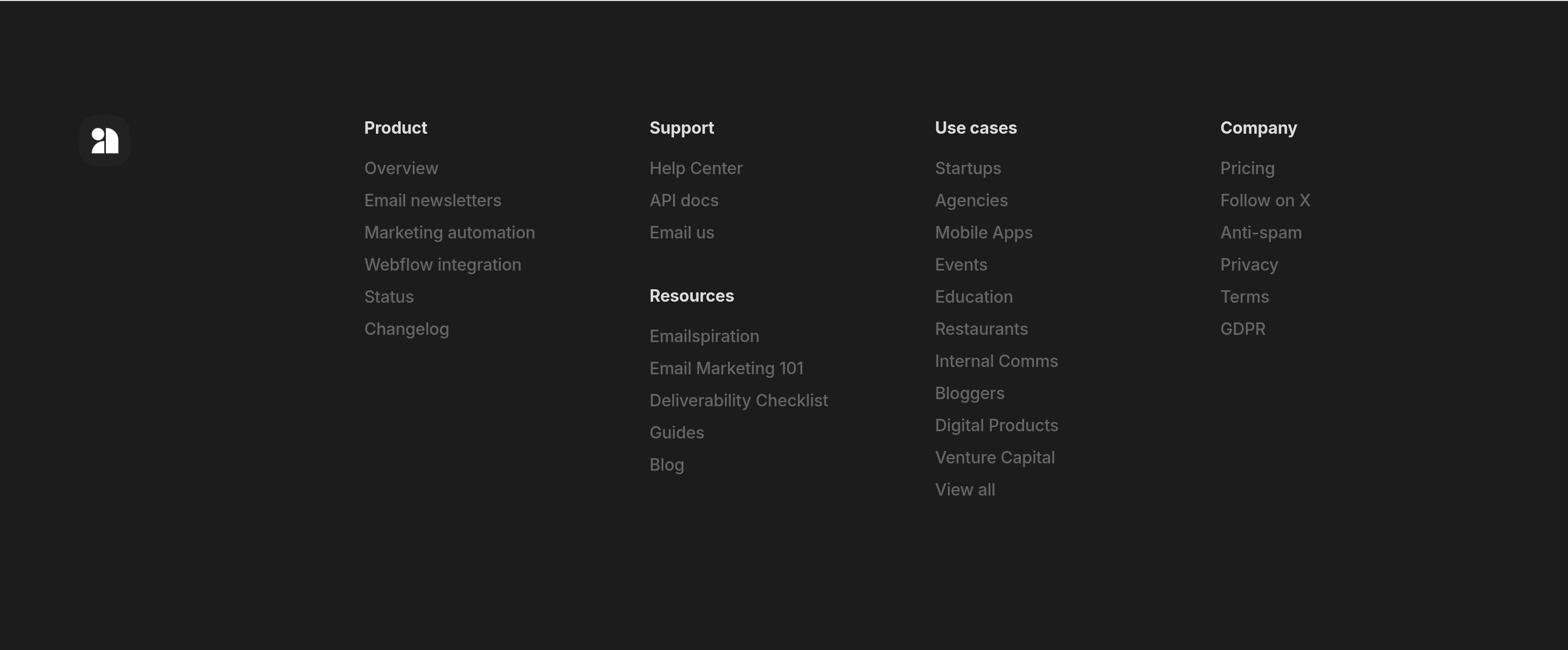 Audienceful Footer design
