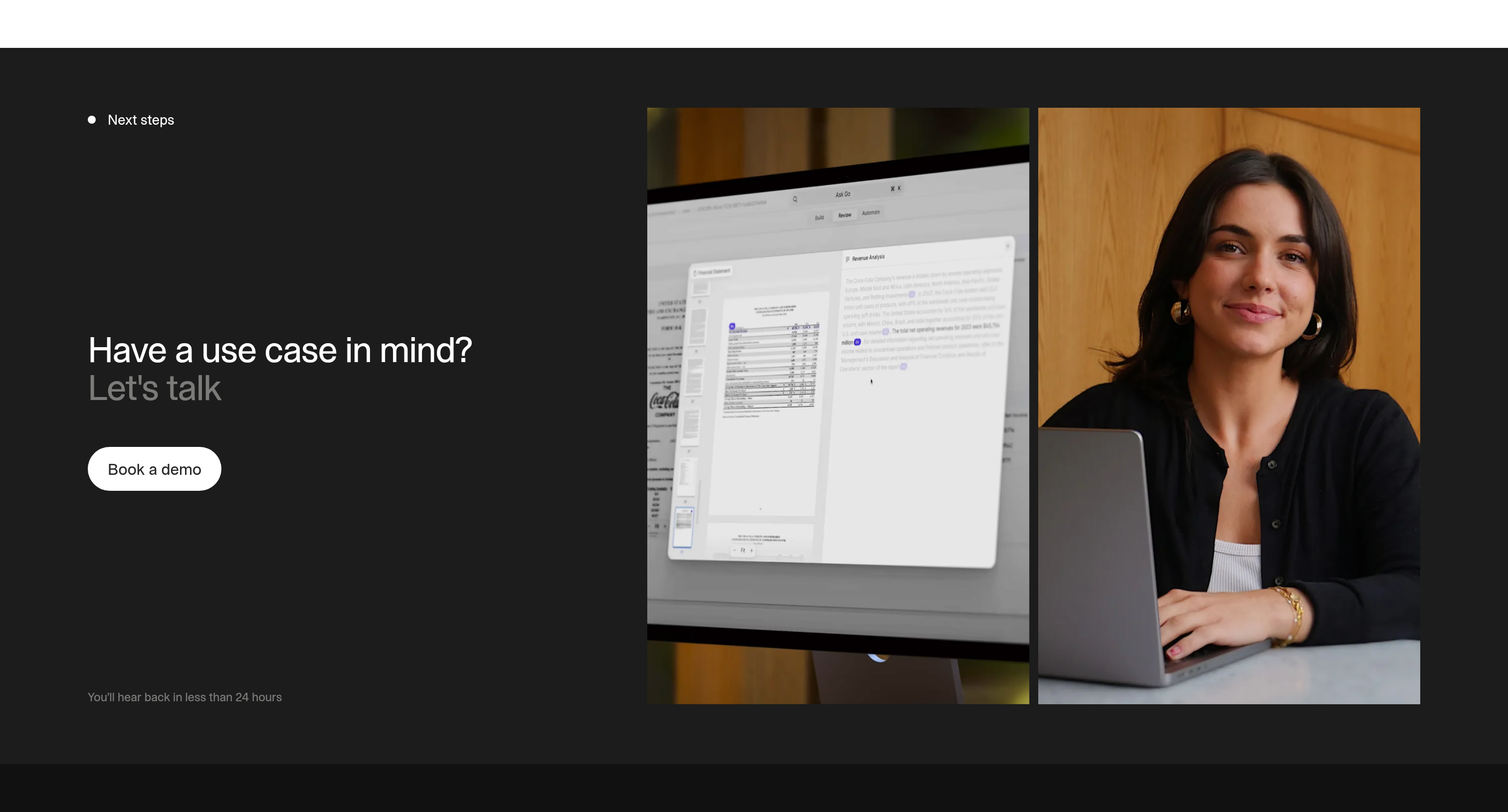 V7 Labs Call to Action design