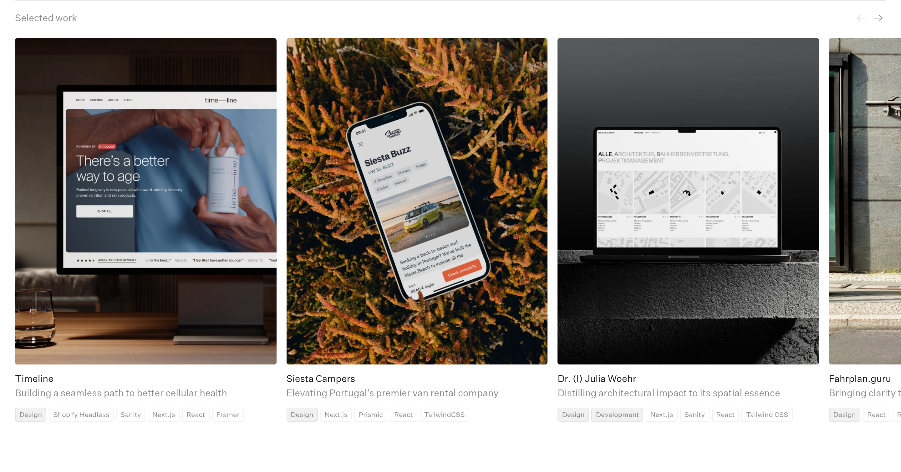 Lorenz Woehr Featured Content design