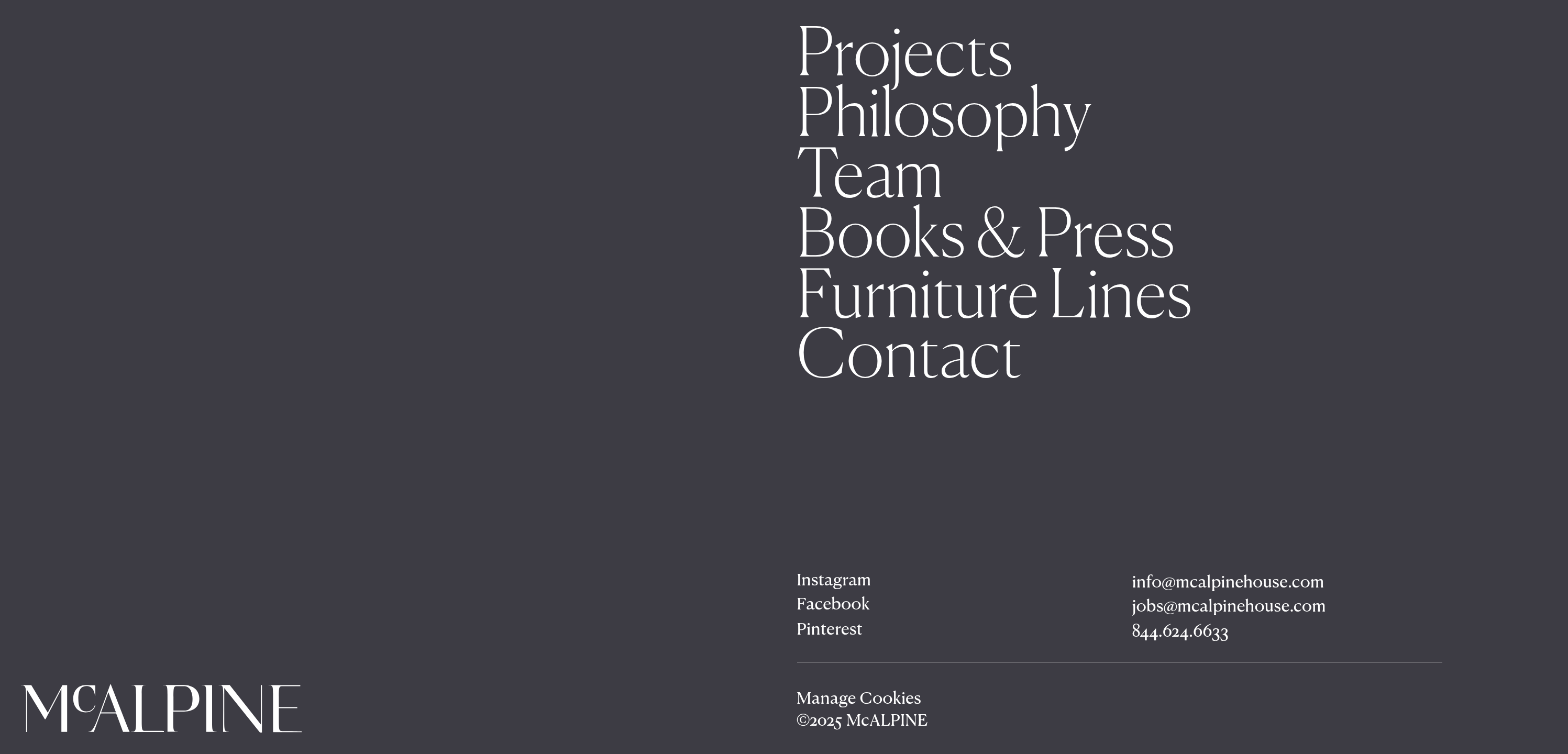 McAlpine Footer design