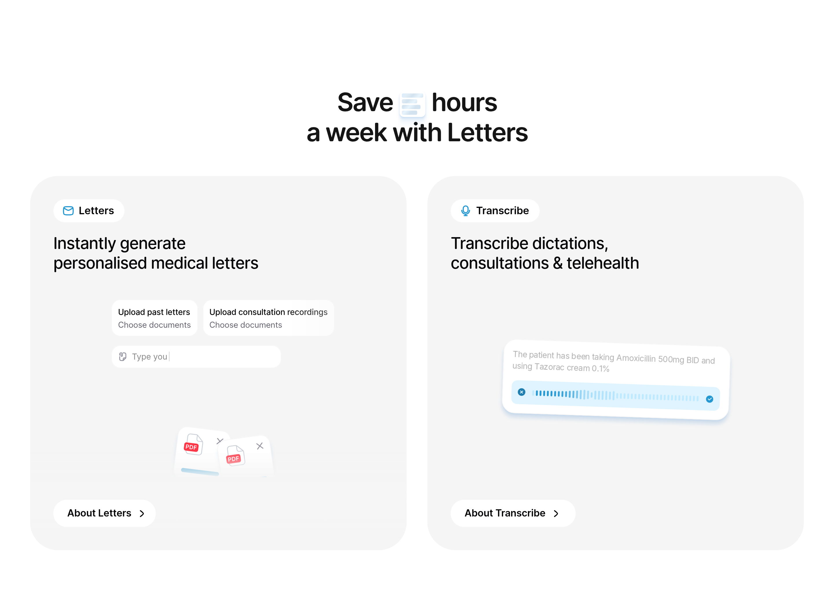 Features section preview