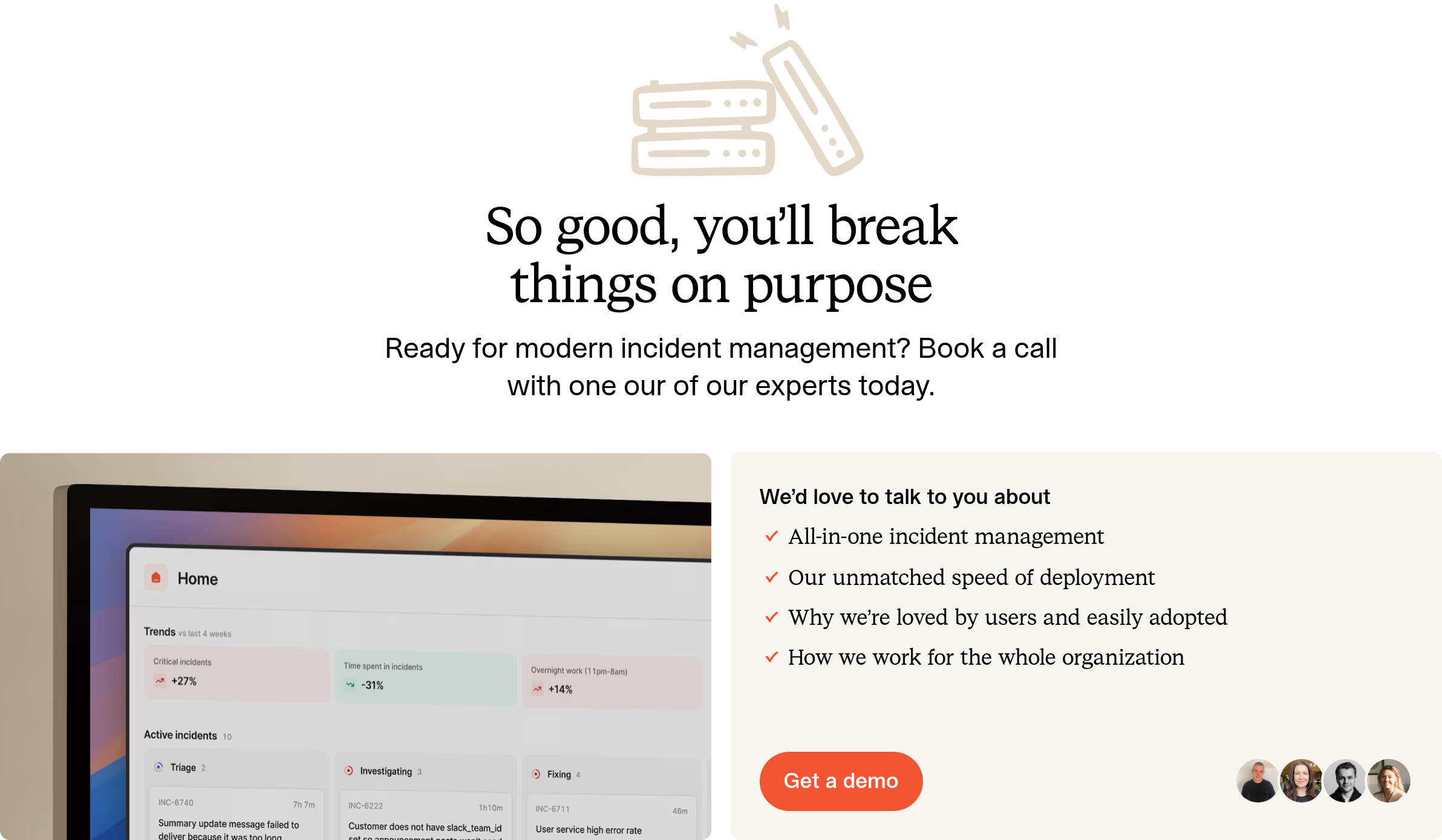 Incident Book Demo design