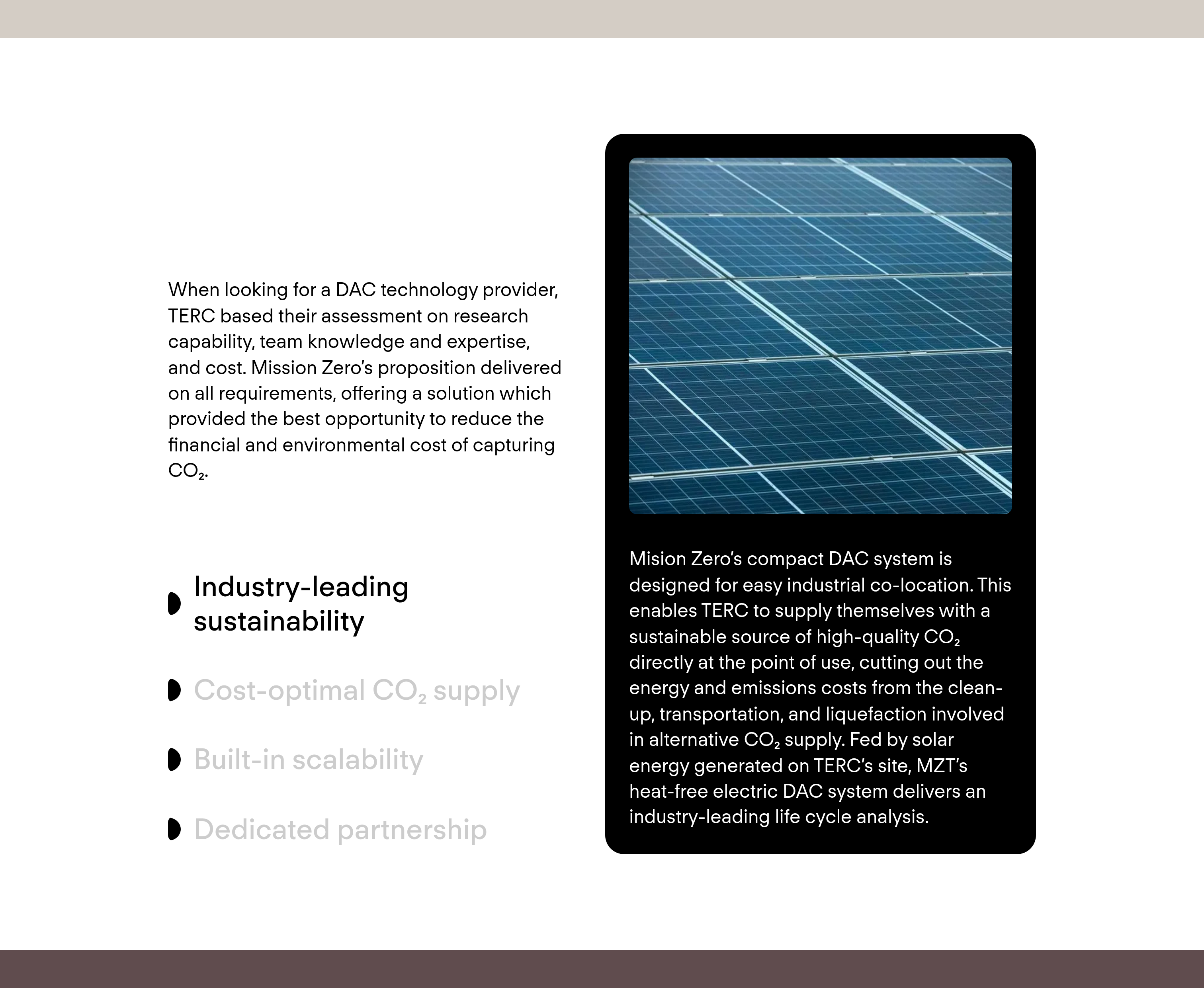 Mission Zero Technologies Call to Action design