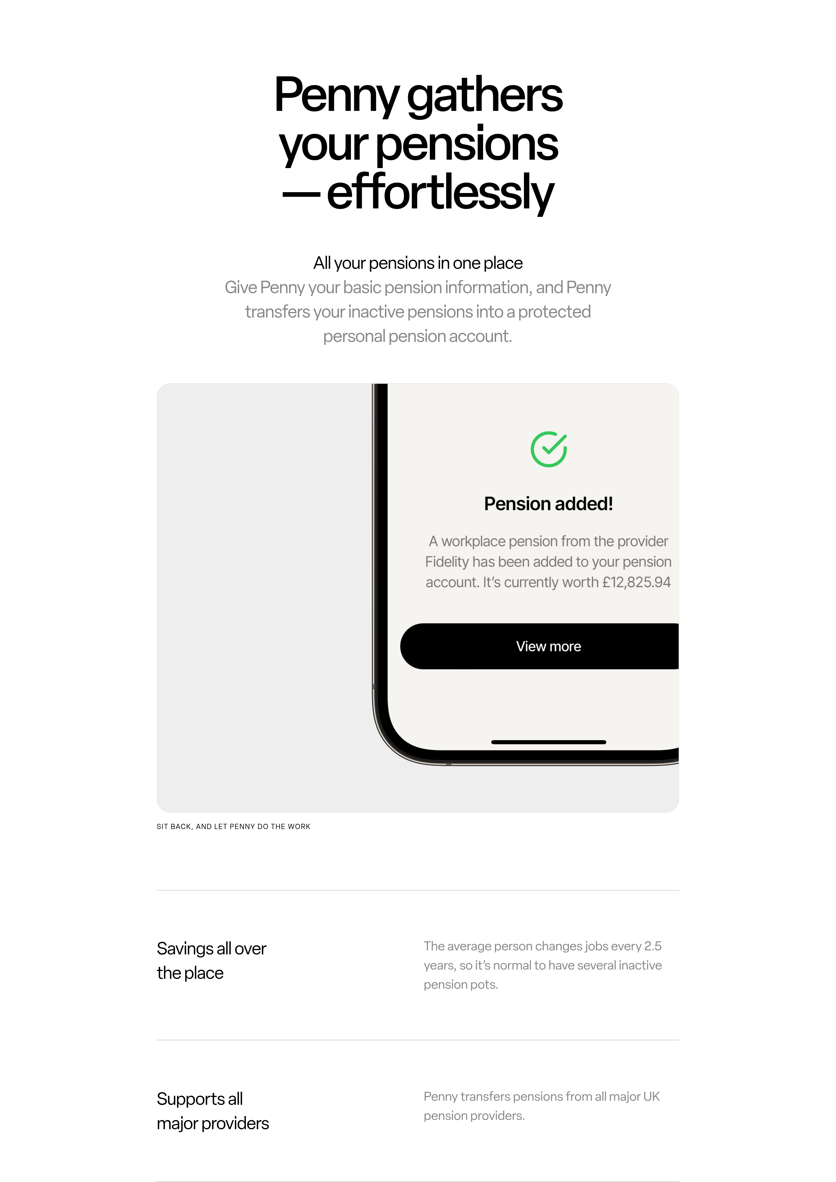 Penny Pension Value Proposition design