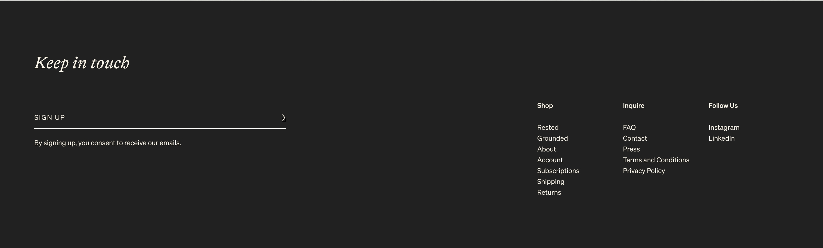 Diome Footer design