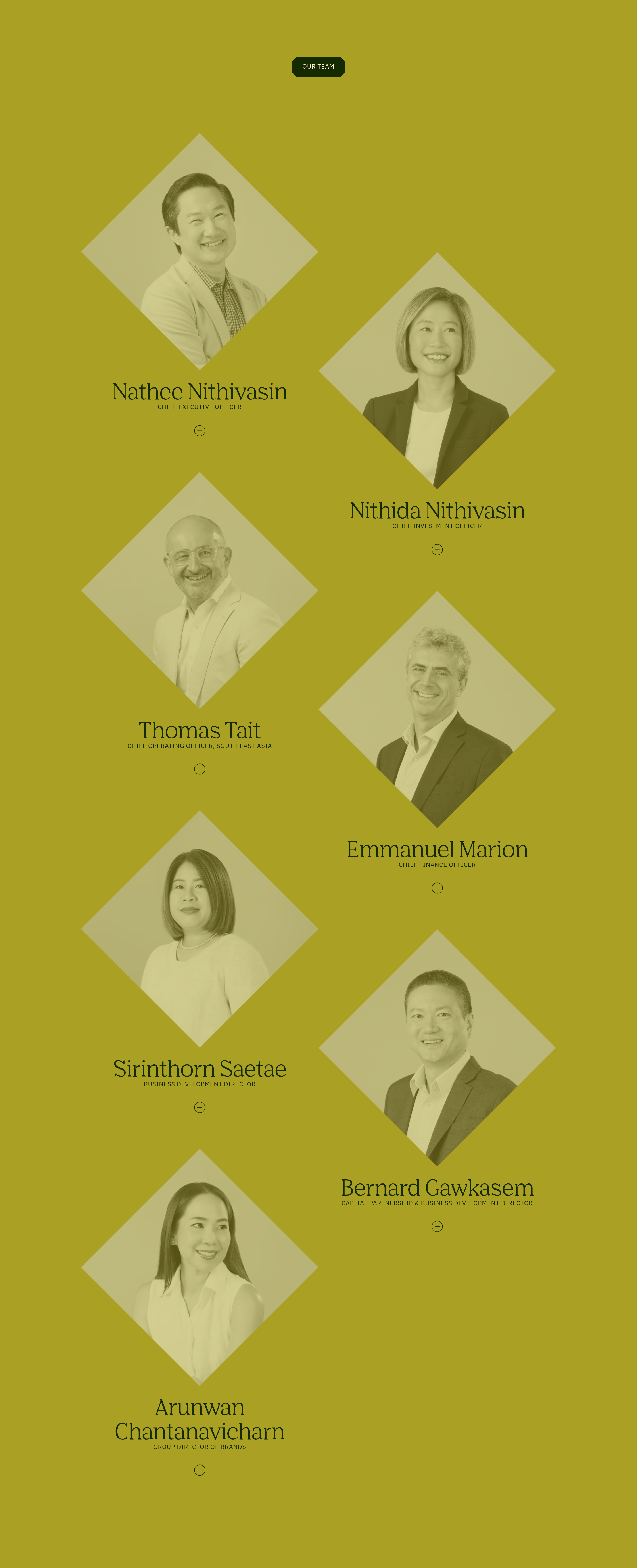 Narai Hospitality Group Team design
