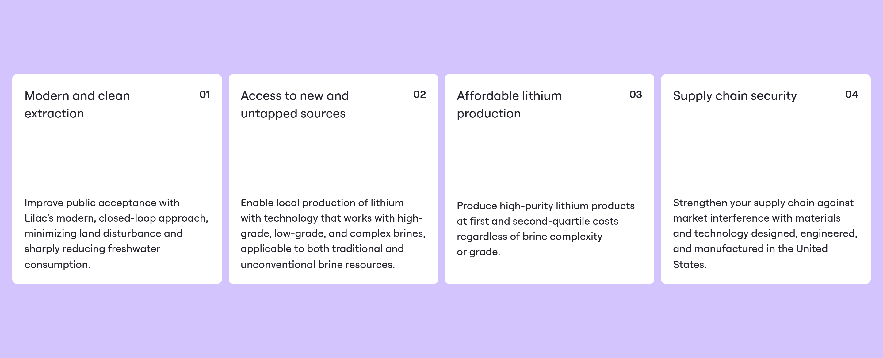 Lilac Benefits design