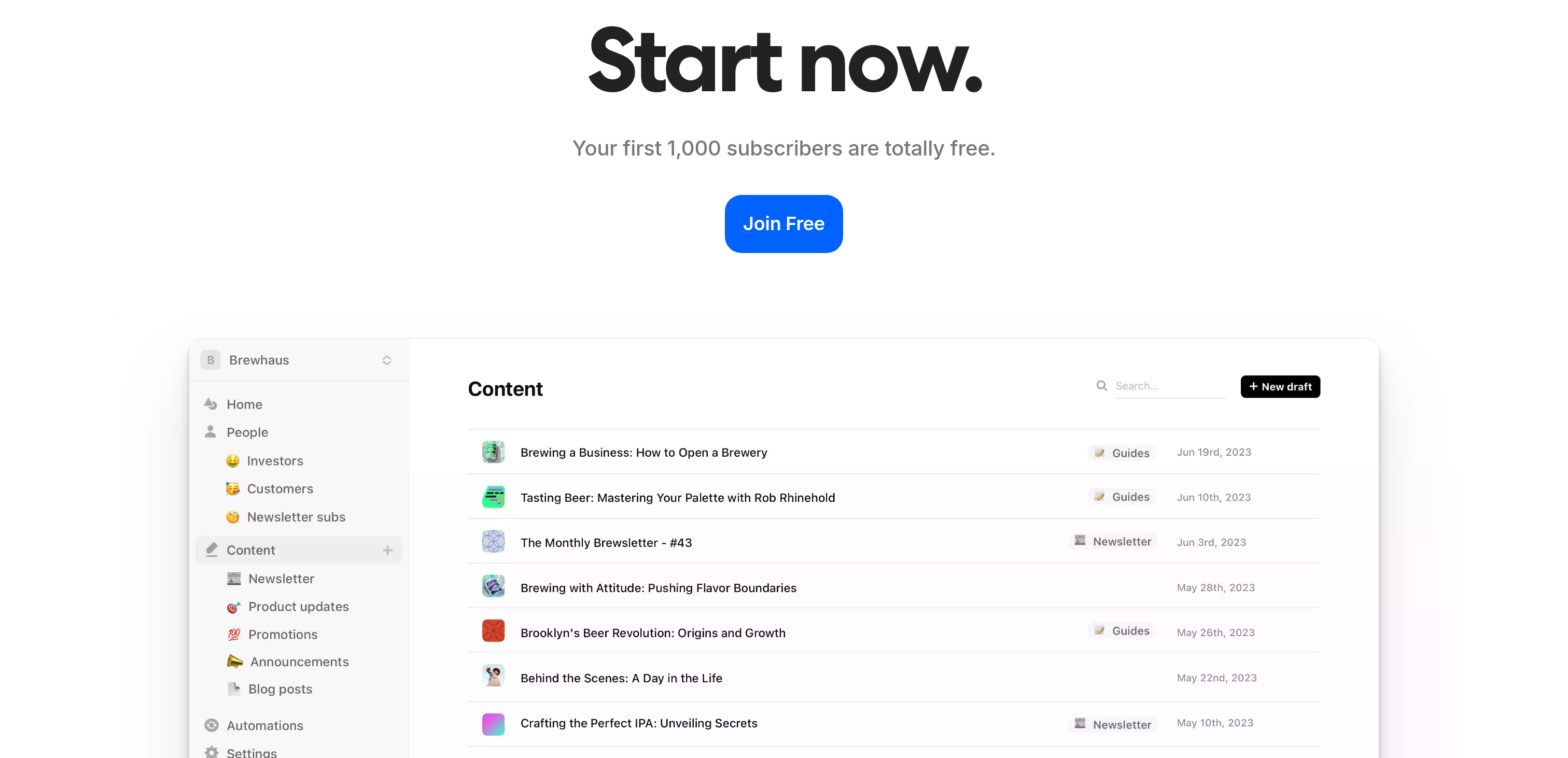 Audienceful Call to Action design