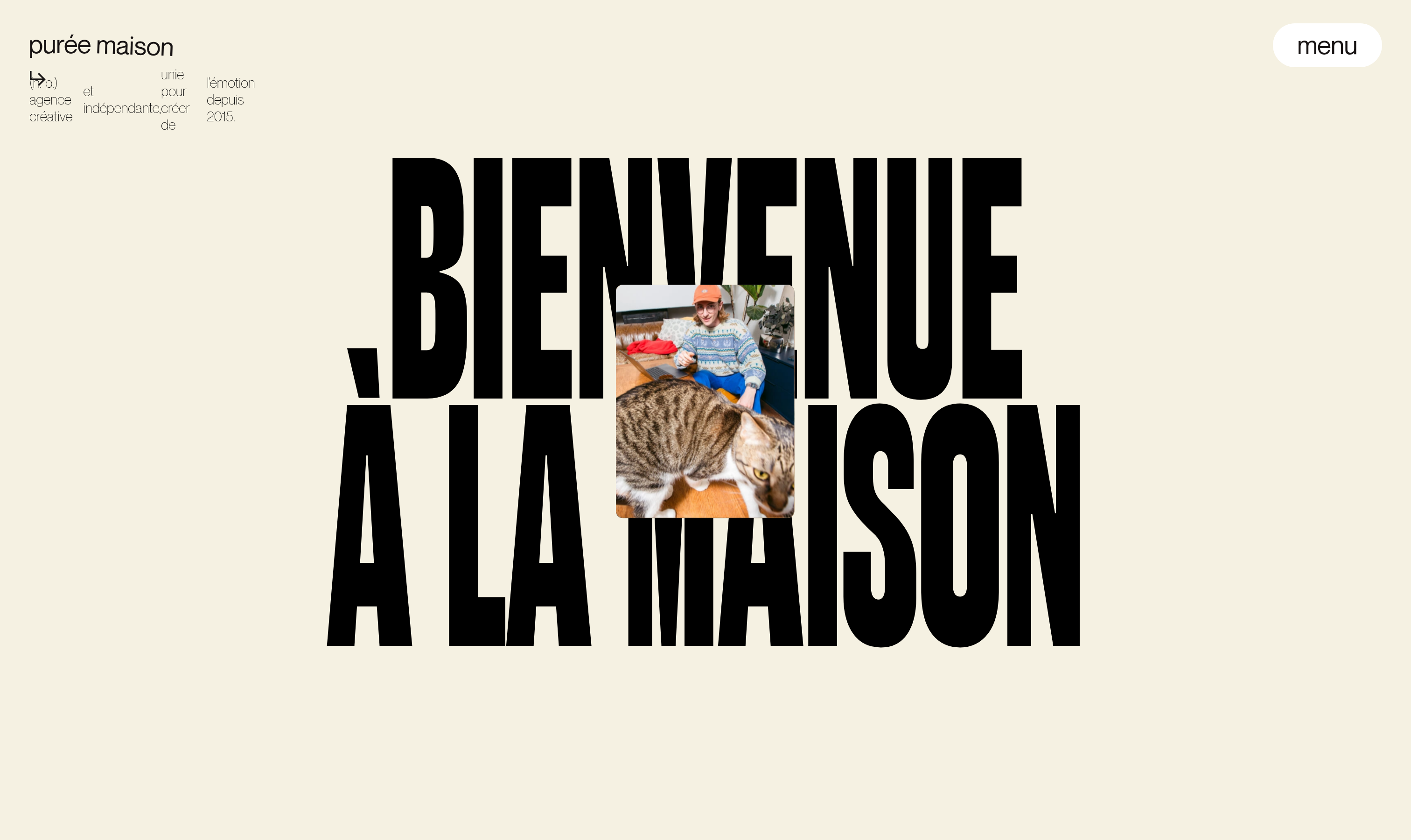 Purée Maison Hero design