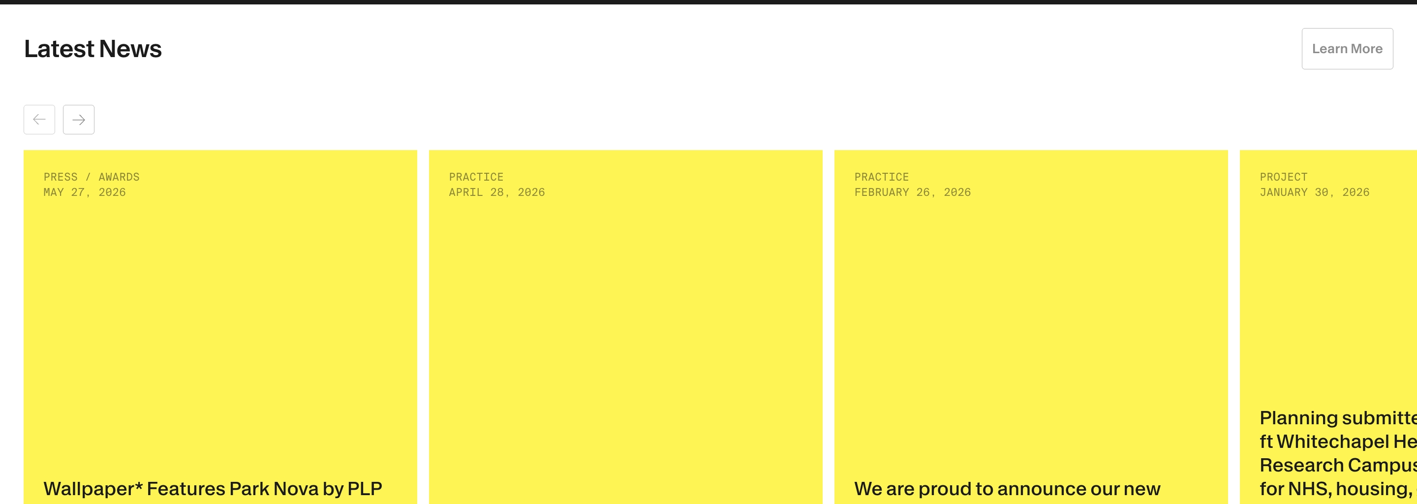 PLP Architeture Blog design