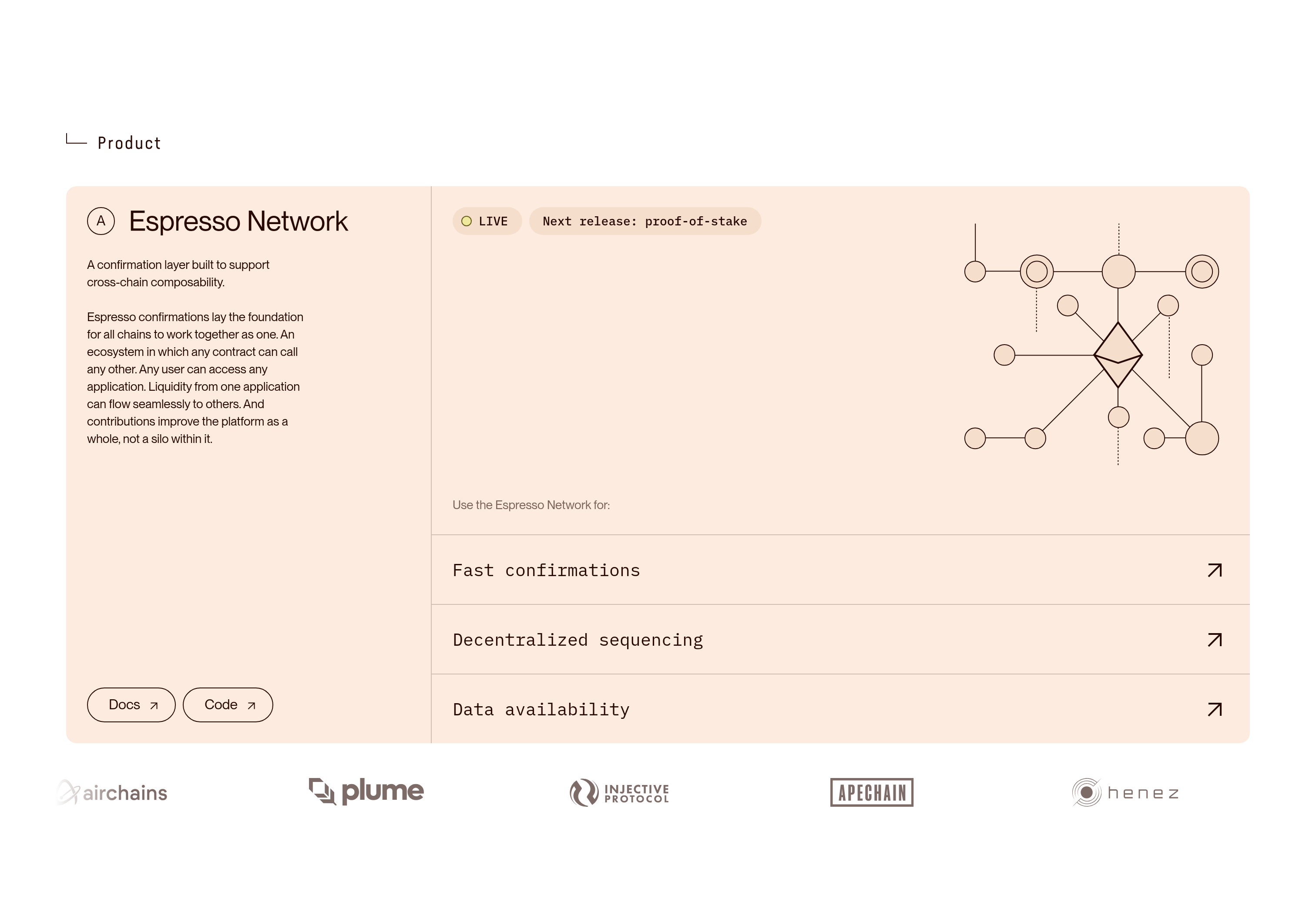 Features section preview