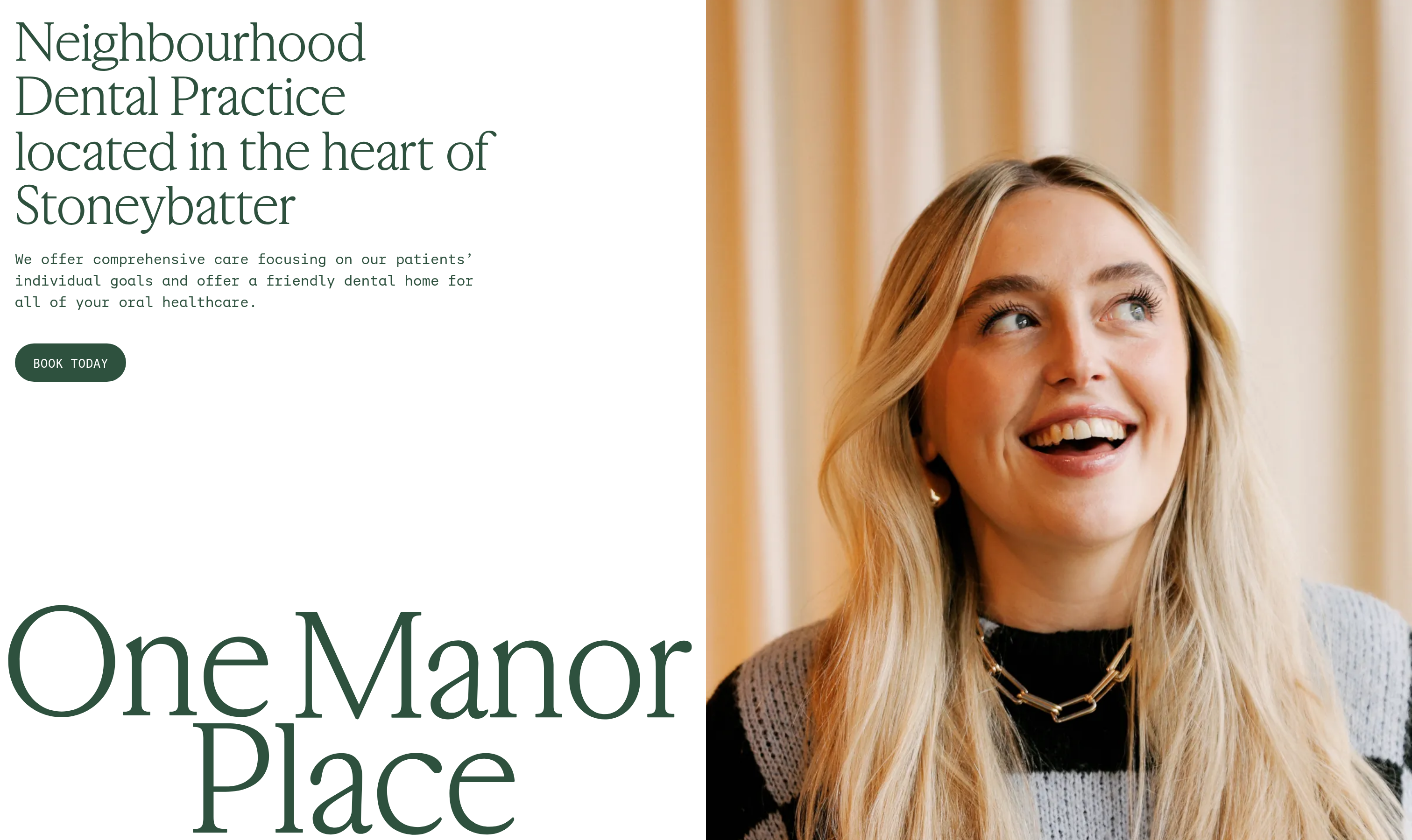 One Manor Place Hero design