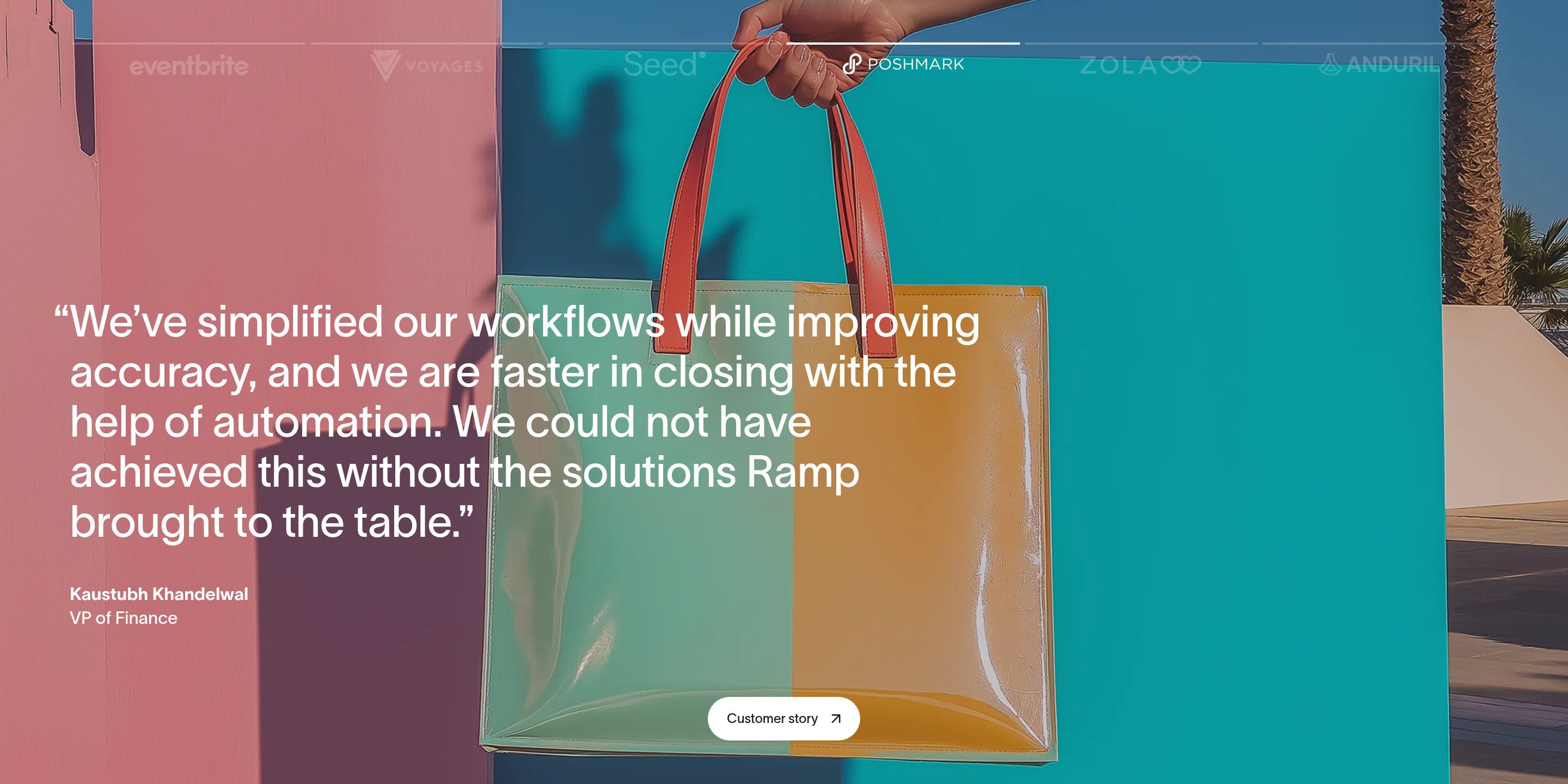 Testimonials section preview