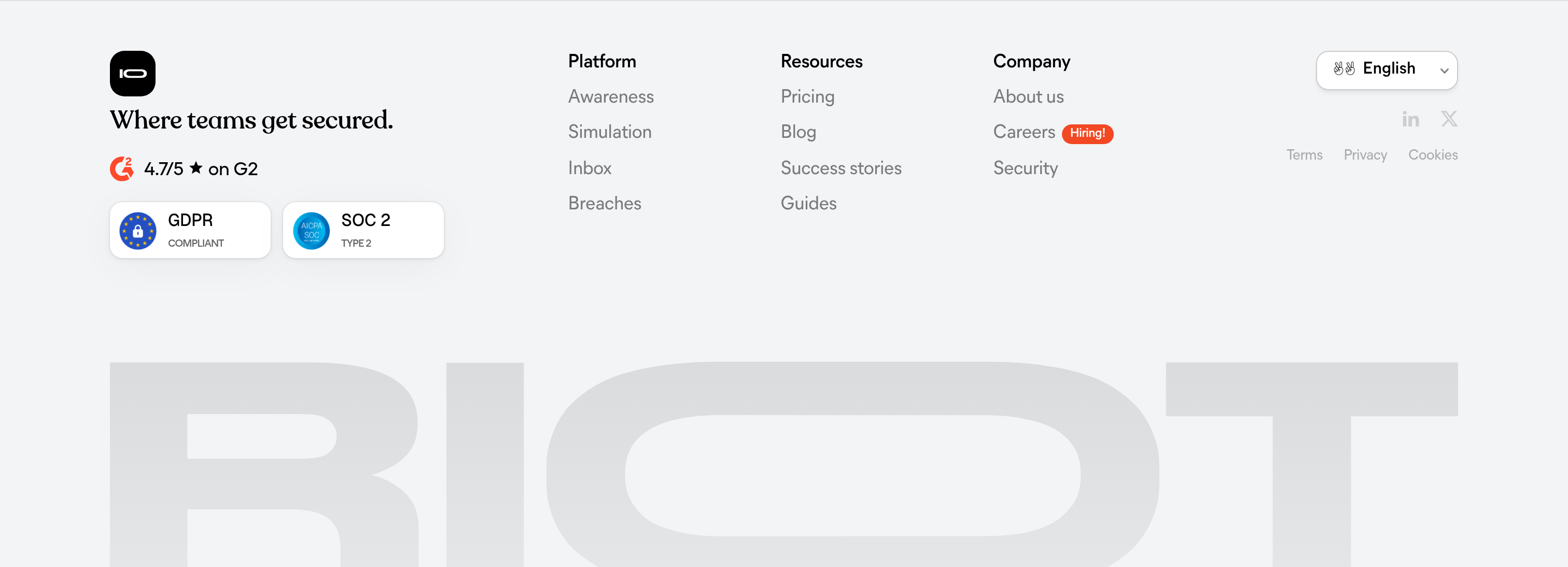 Riot Footer design