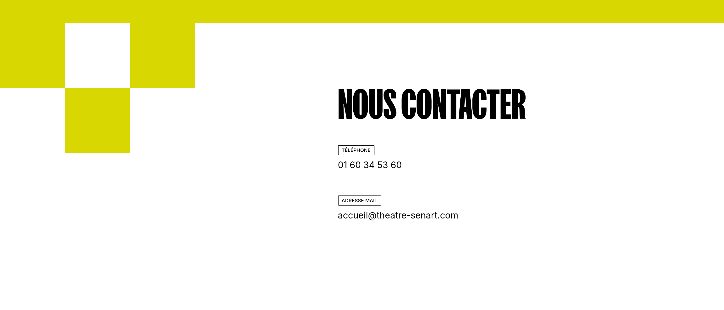 Théâtre-Sénart Contact design
