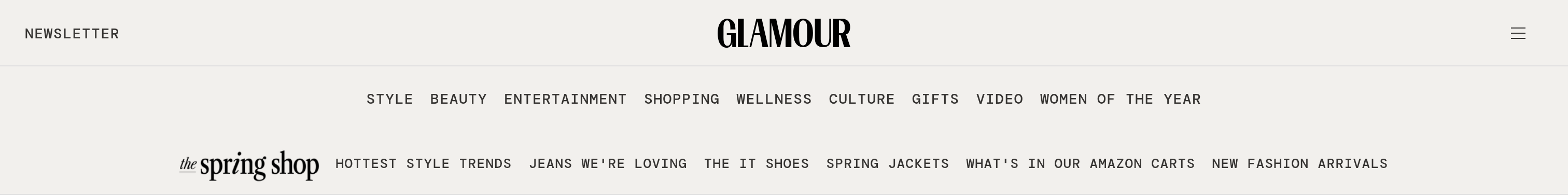 Glamour Header design