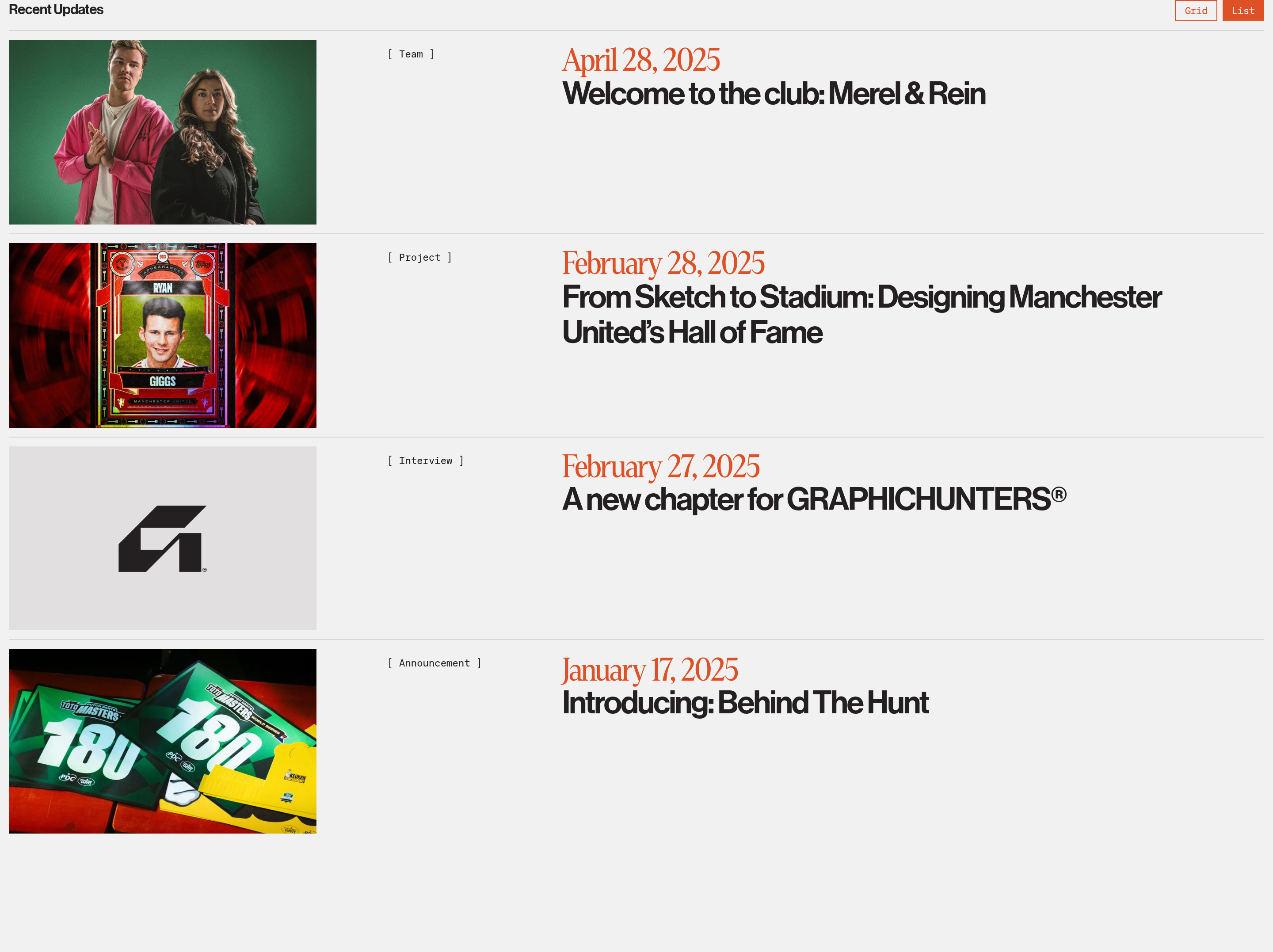 Graphic Hunters Articles design