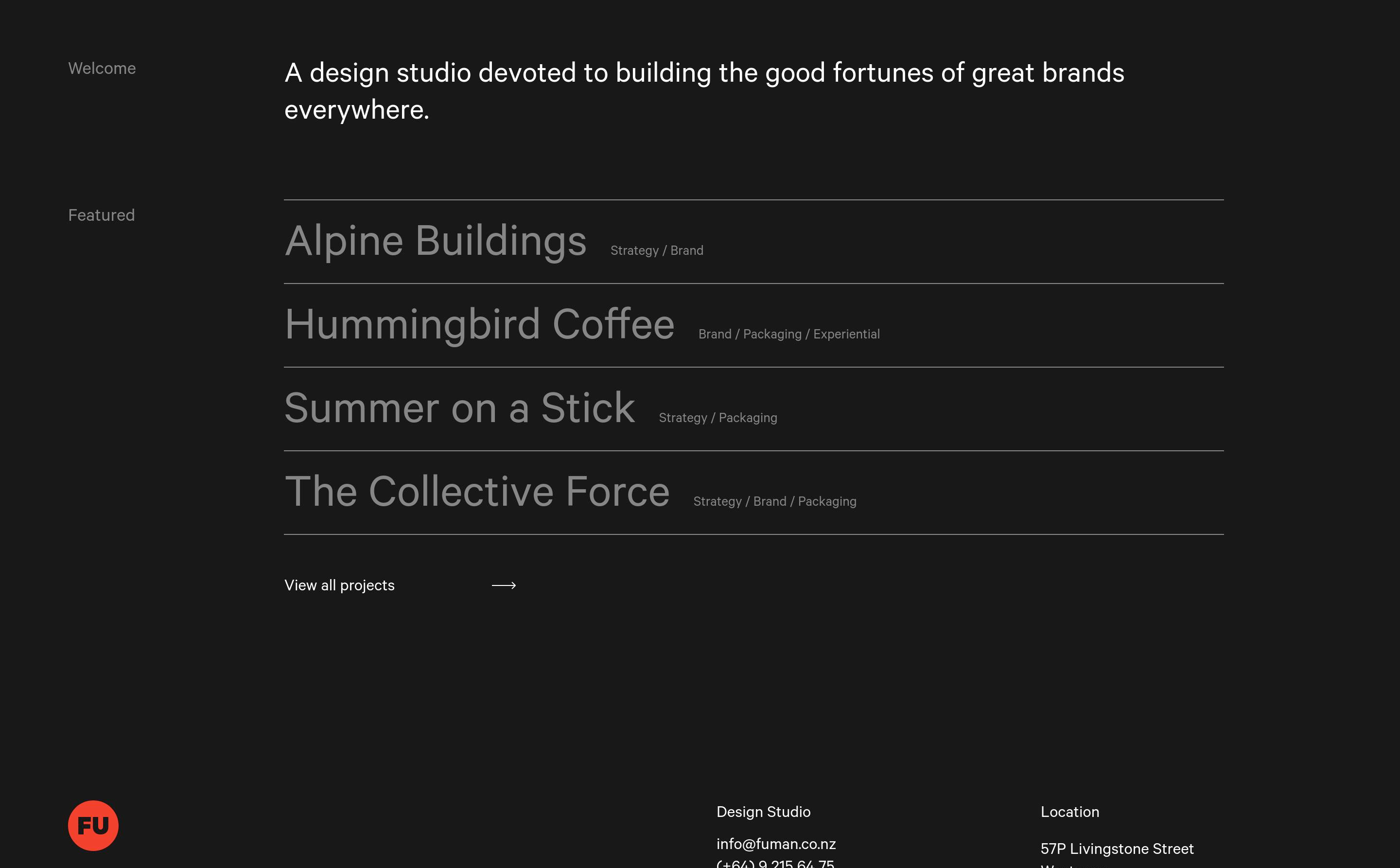 Fuman Featured Content design