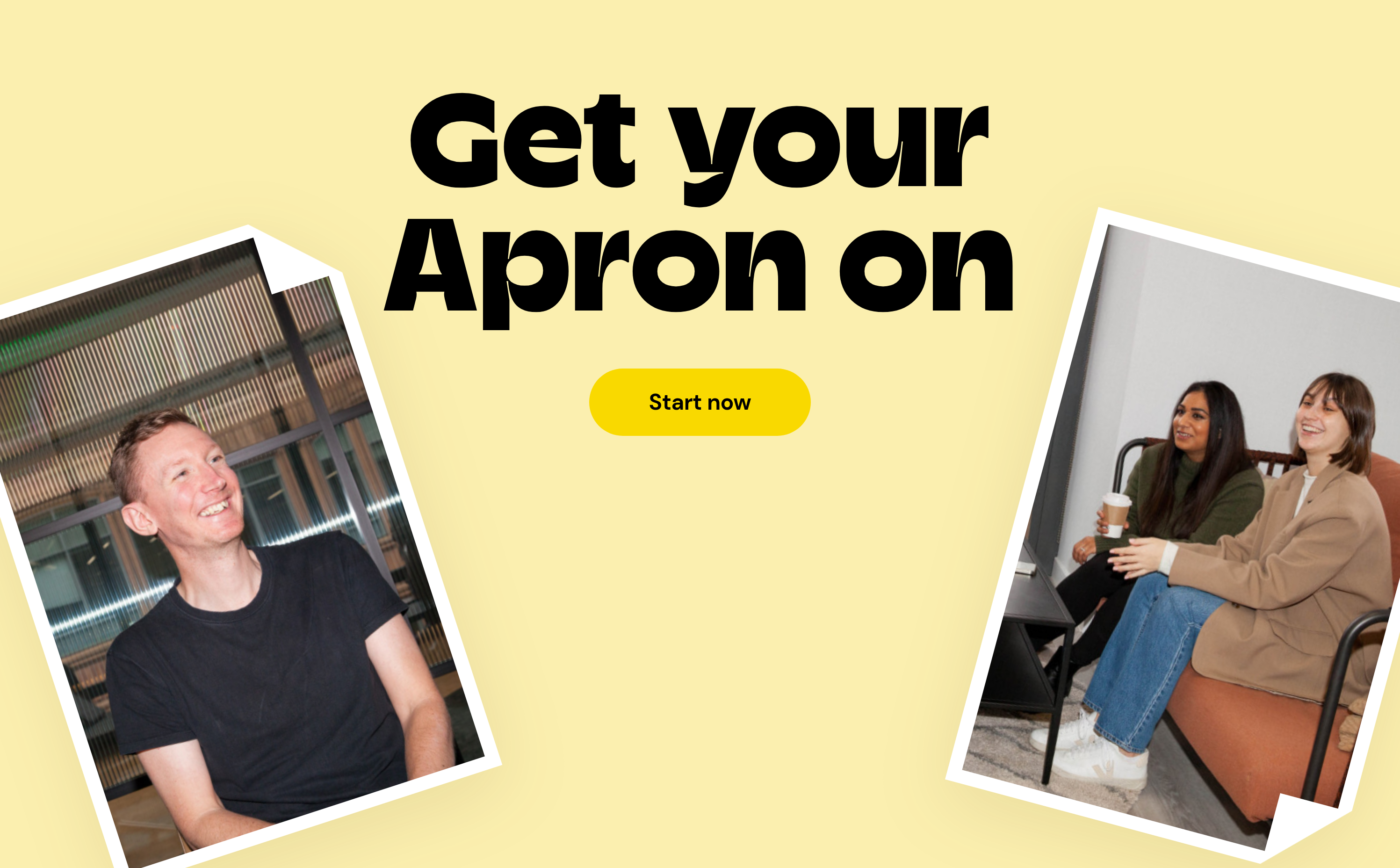 Apron Call to Action design