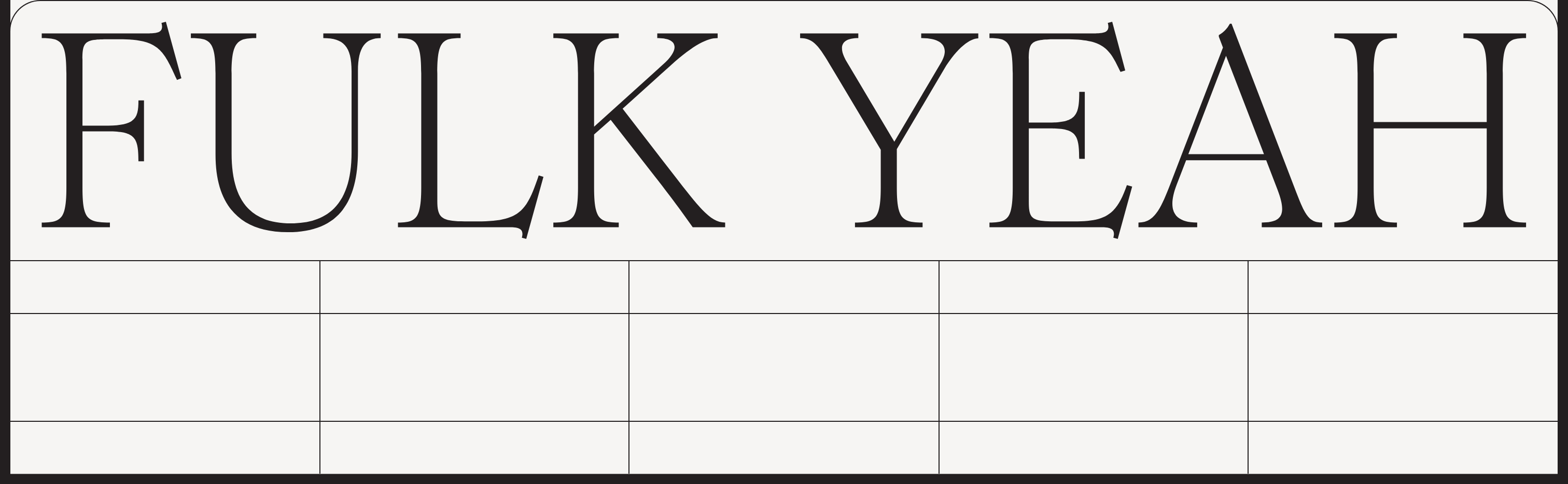 Ken Fulk Footer design