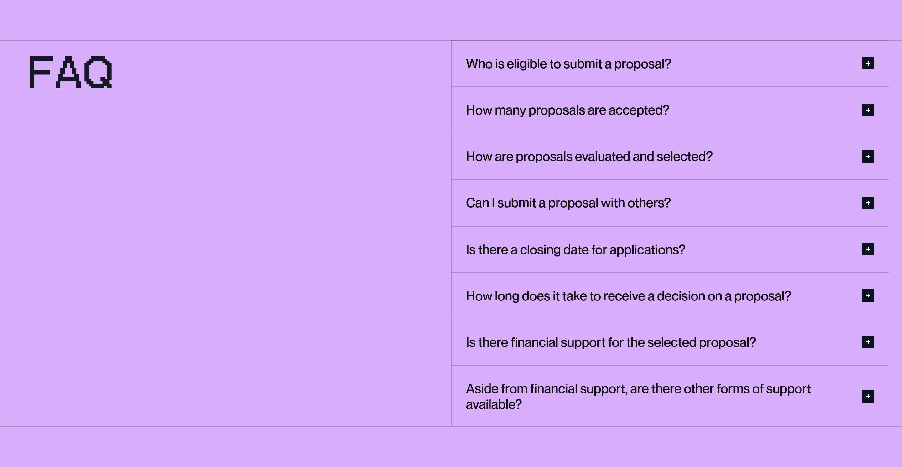 Walrus FAQ design