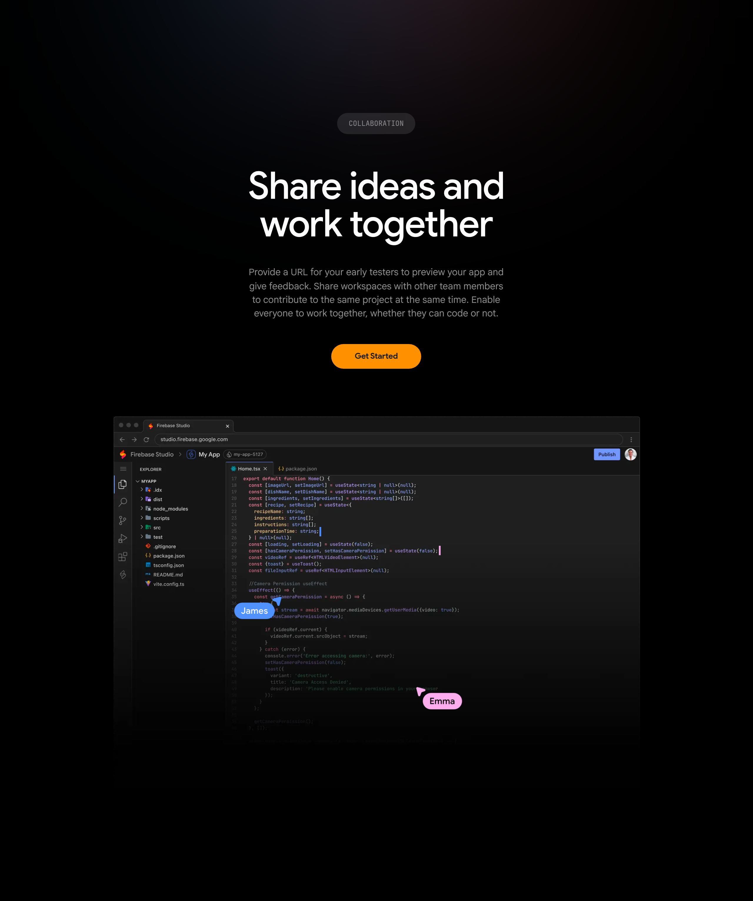 Firebase Studio Value Proposition design
