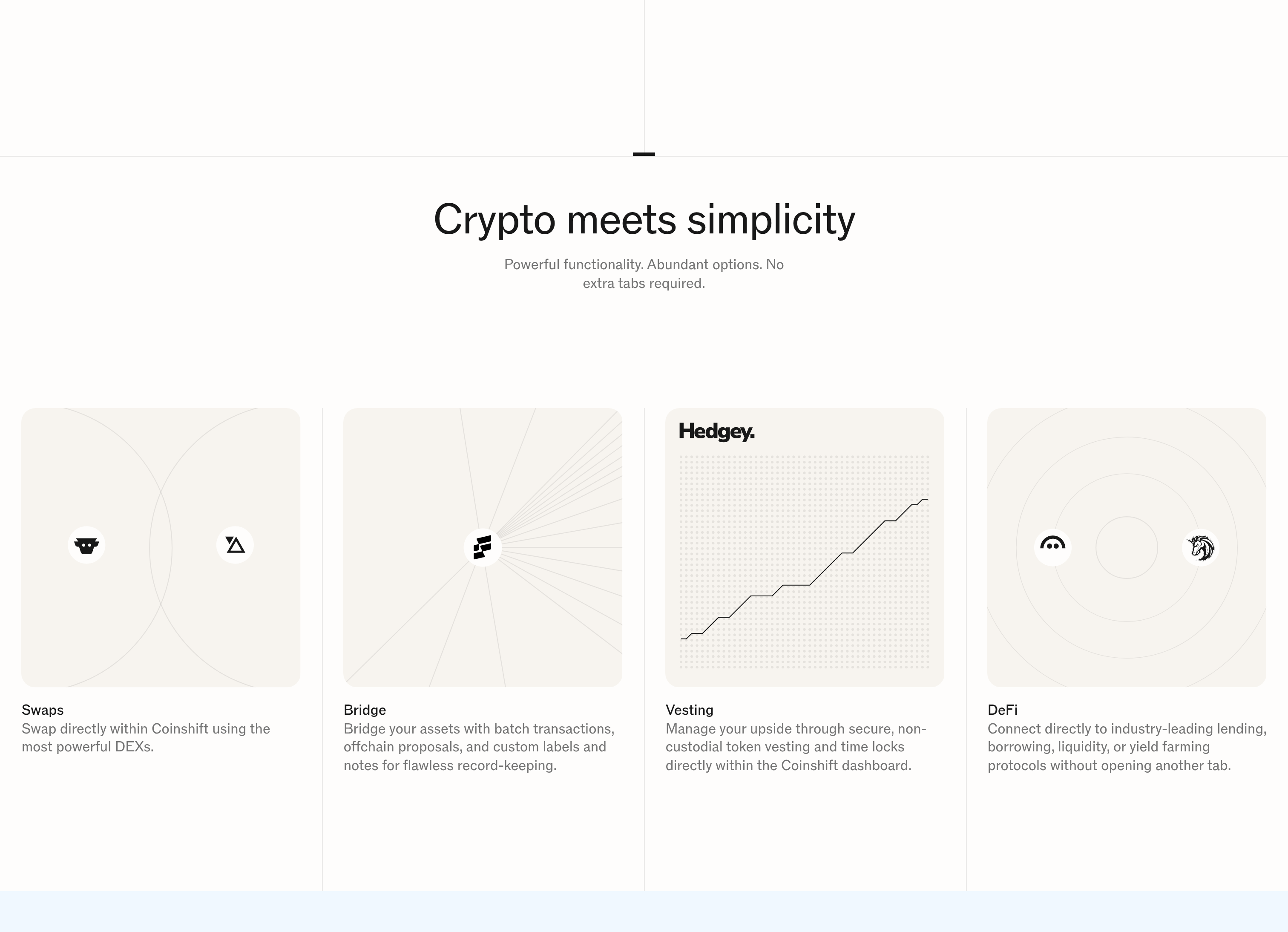 Coinshift Feature design