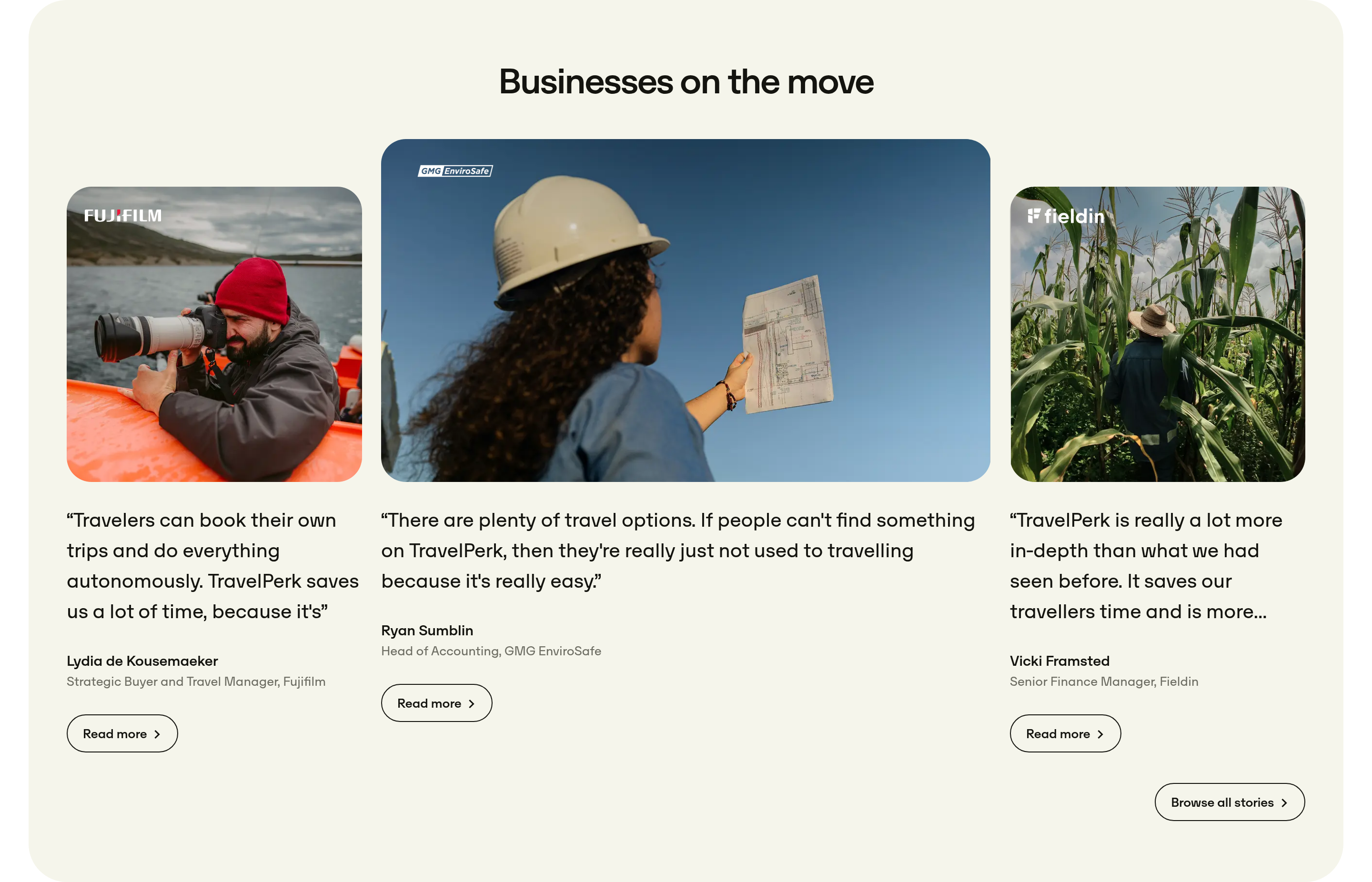 Travelperk Customer Stories design
