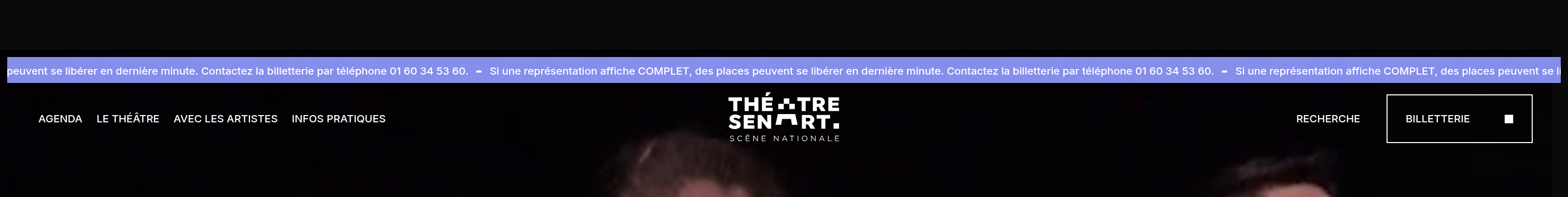 Théâtre-Sénart Header design