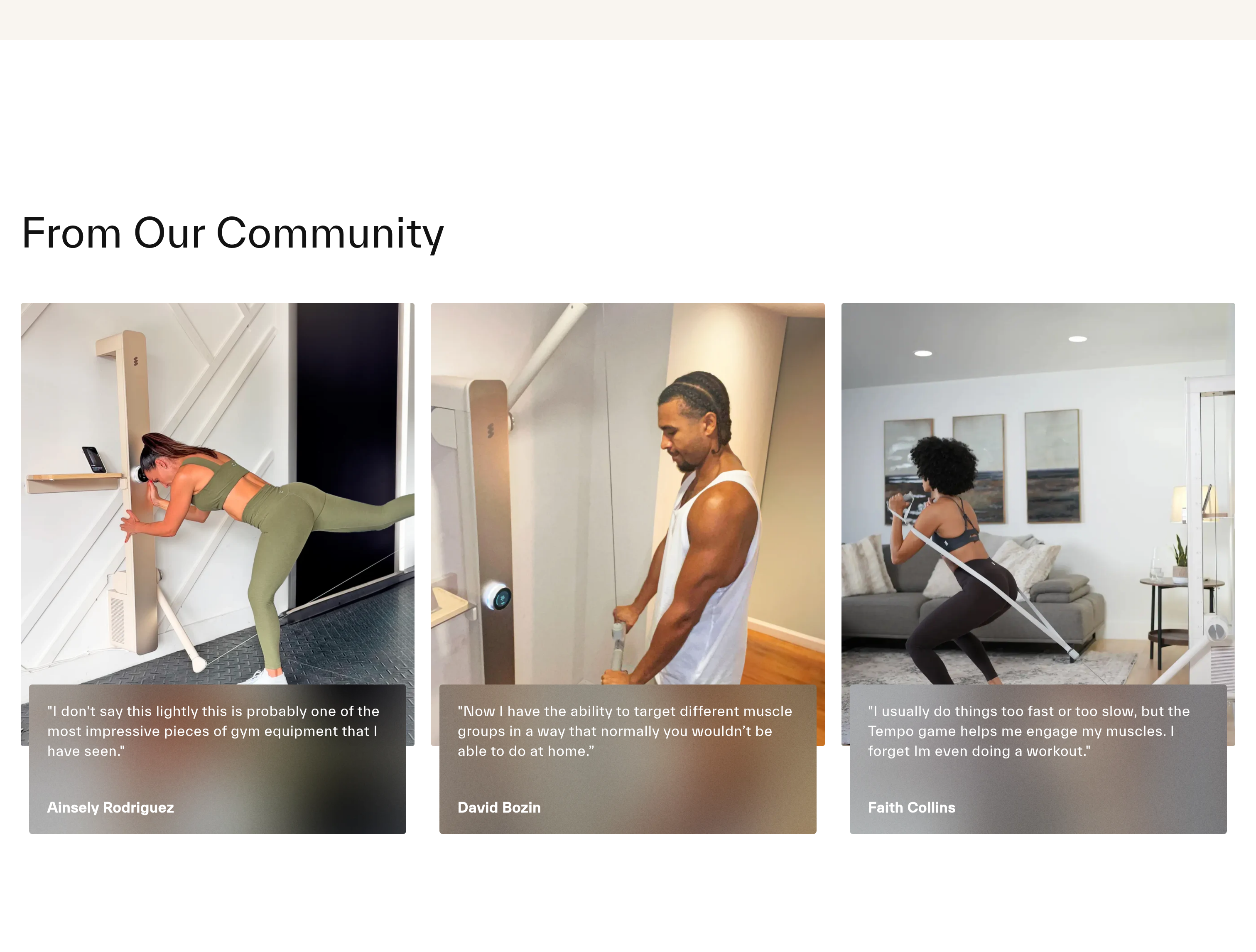 Amp Testimonial design