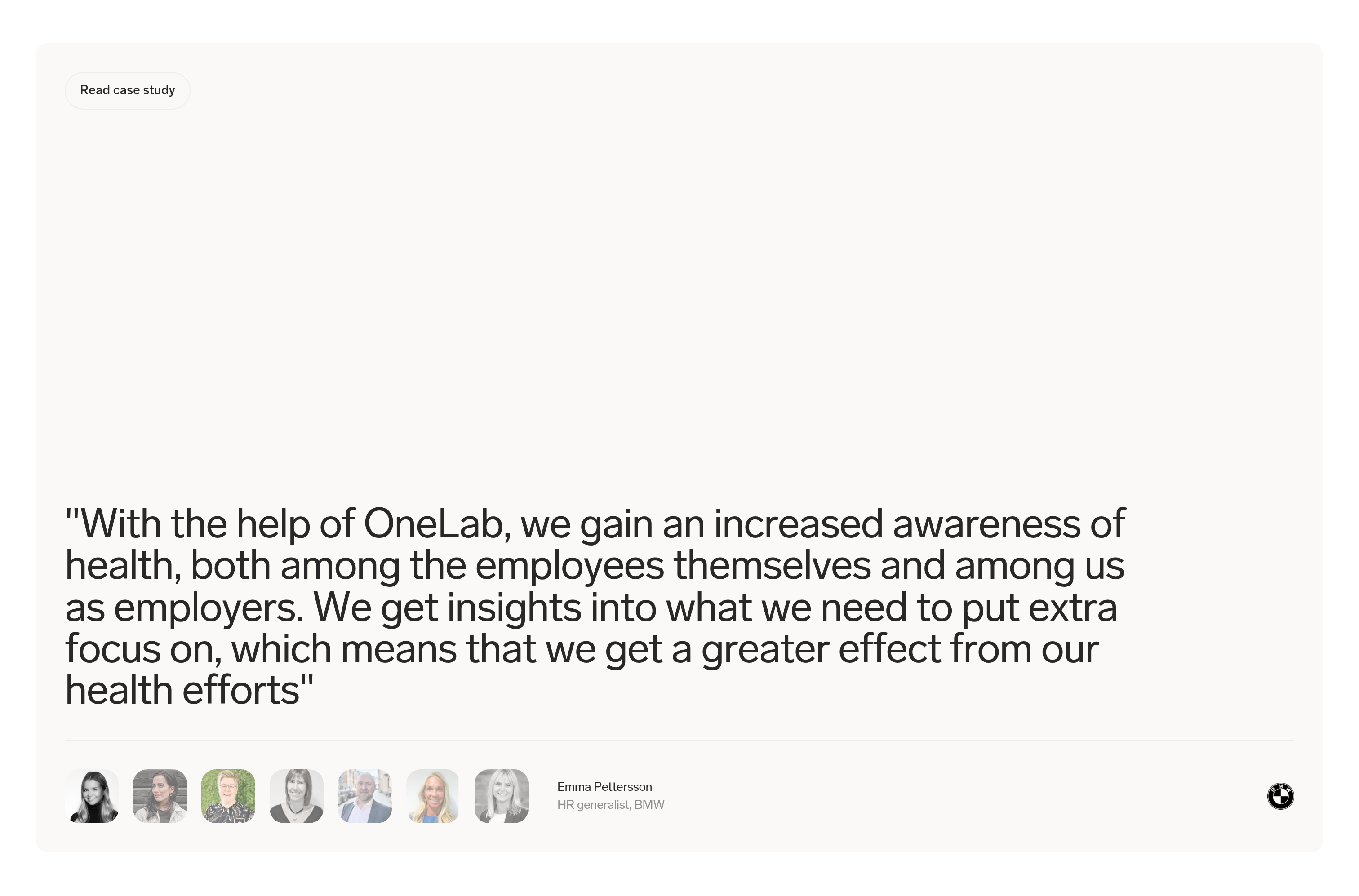 OneLab Case Study design