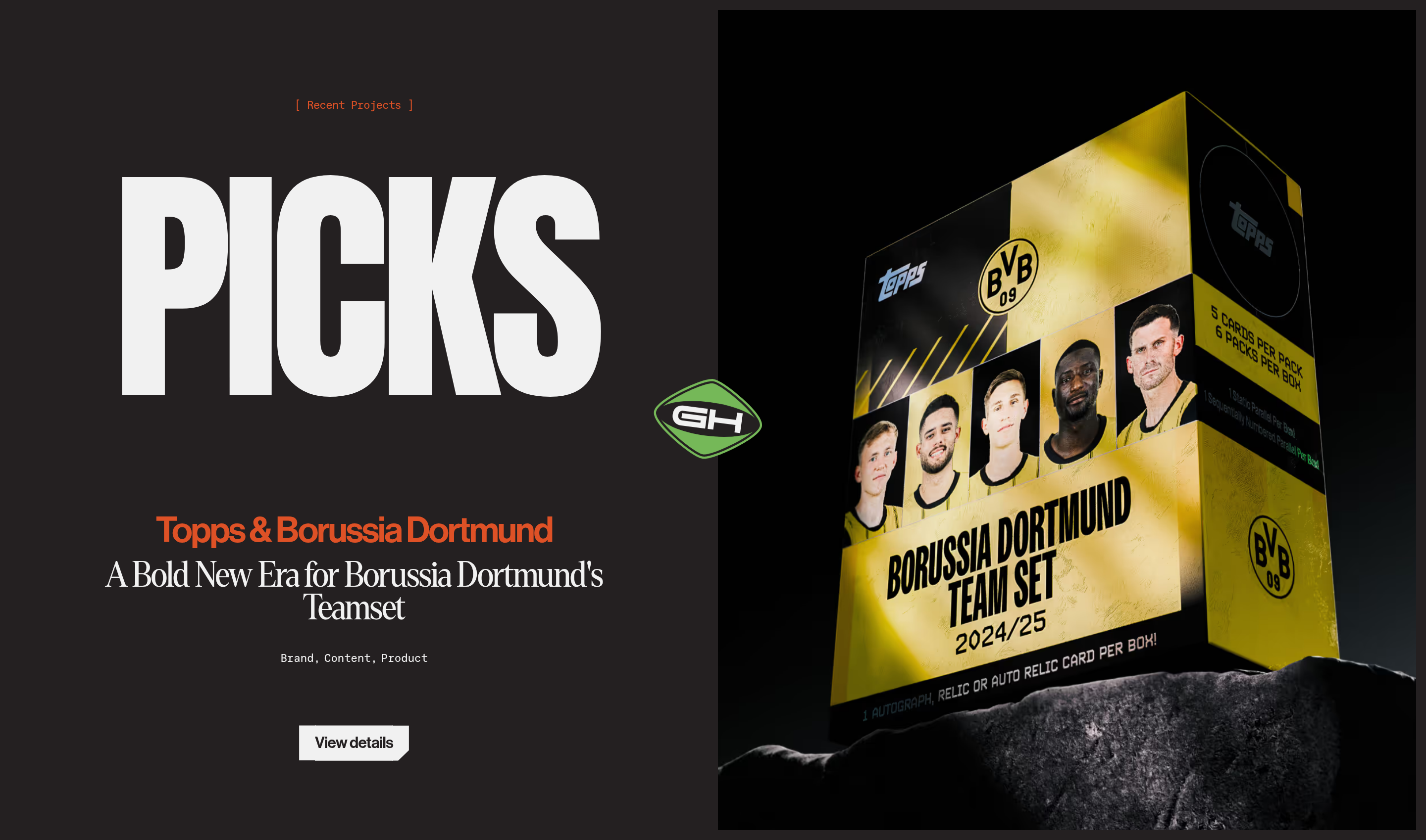 Graphic Hunters Featured Content design