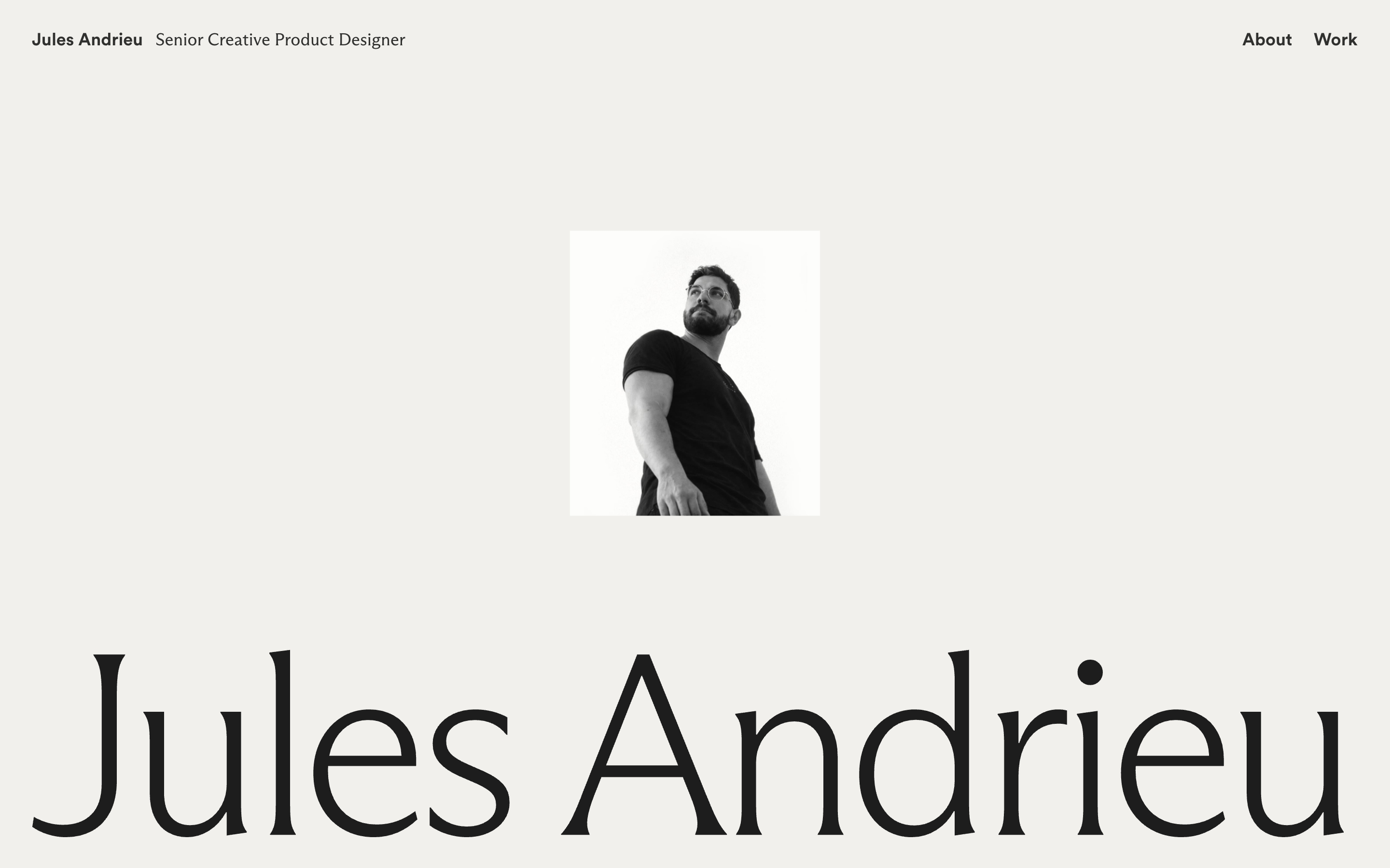 Jules Andrieu Hero design