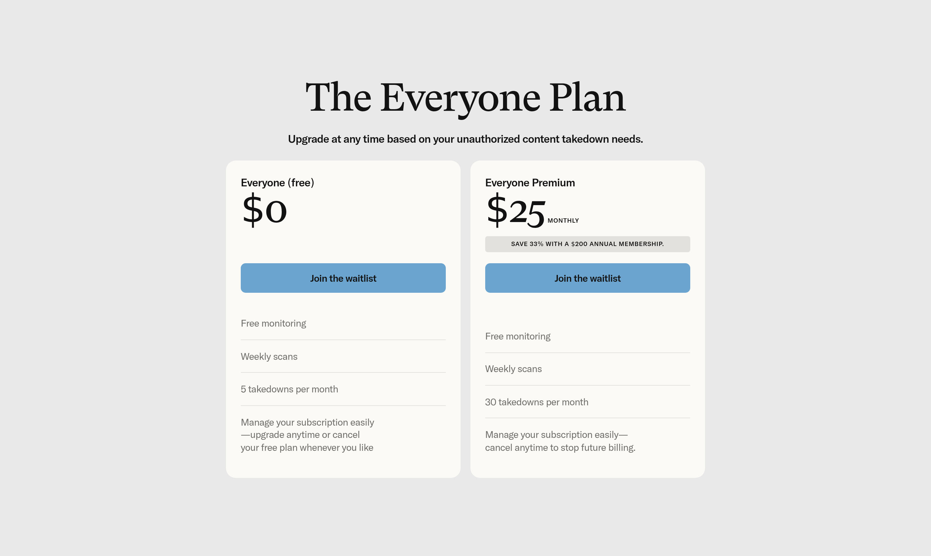 Loti Pricing design