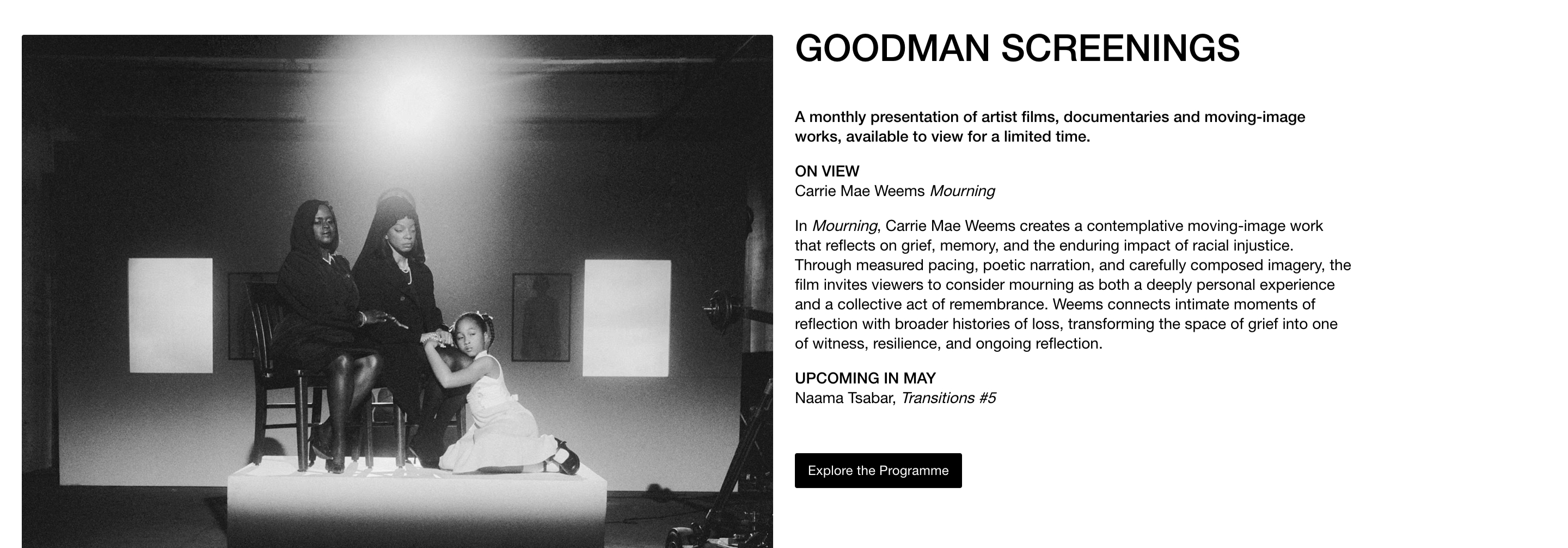 Goodman Gallery Content design
