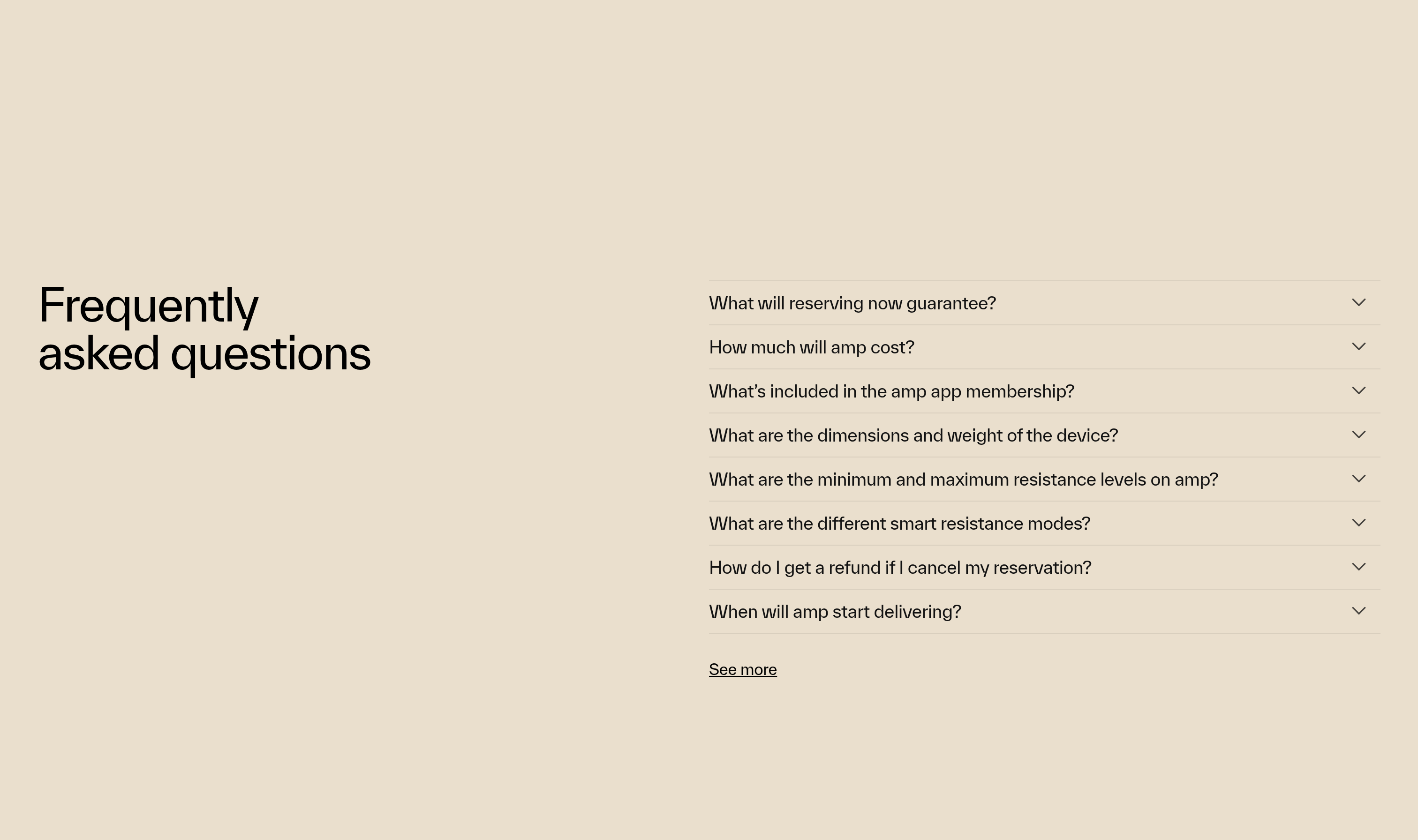 Amp FAQ design