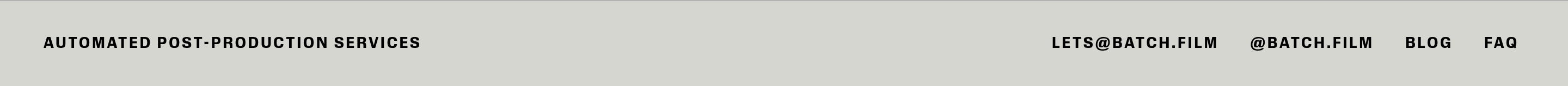 Batch Footer design