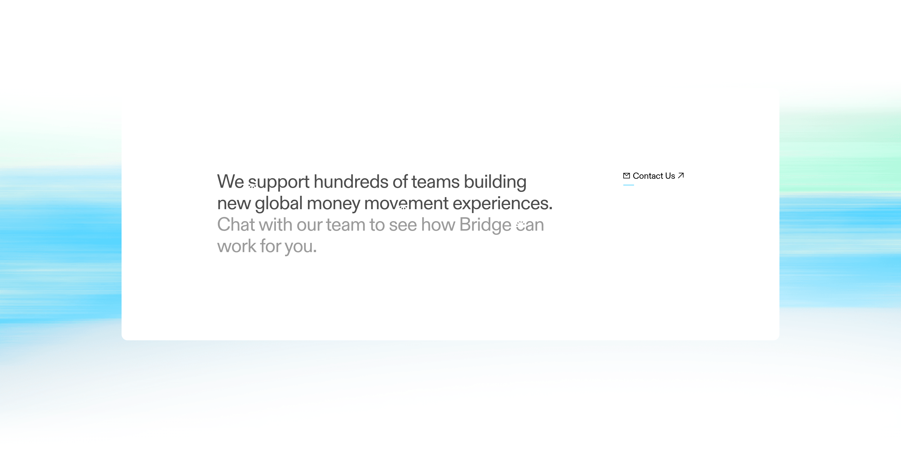 Bridge Call to Action design