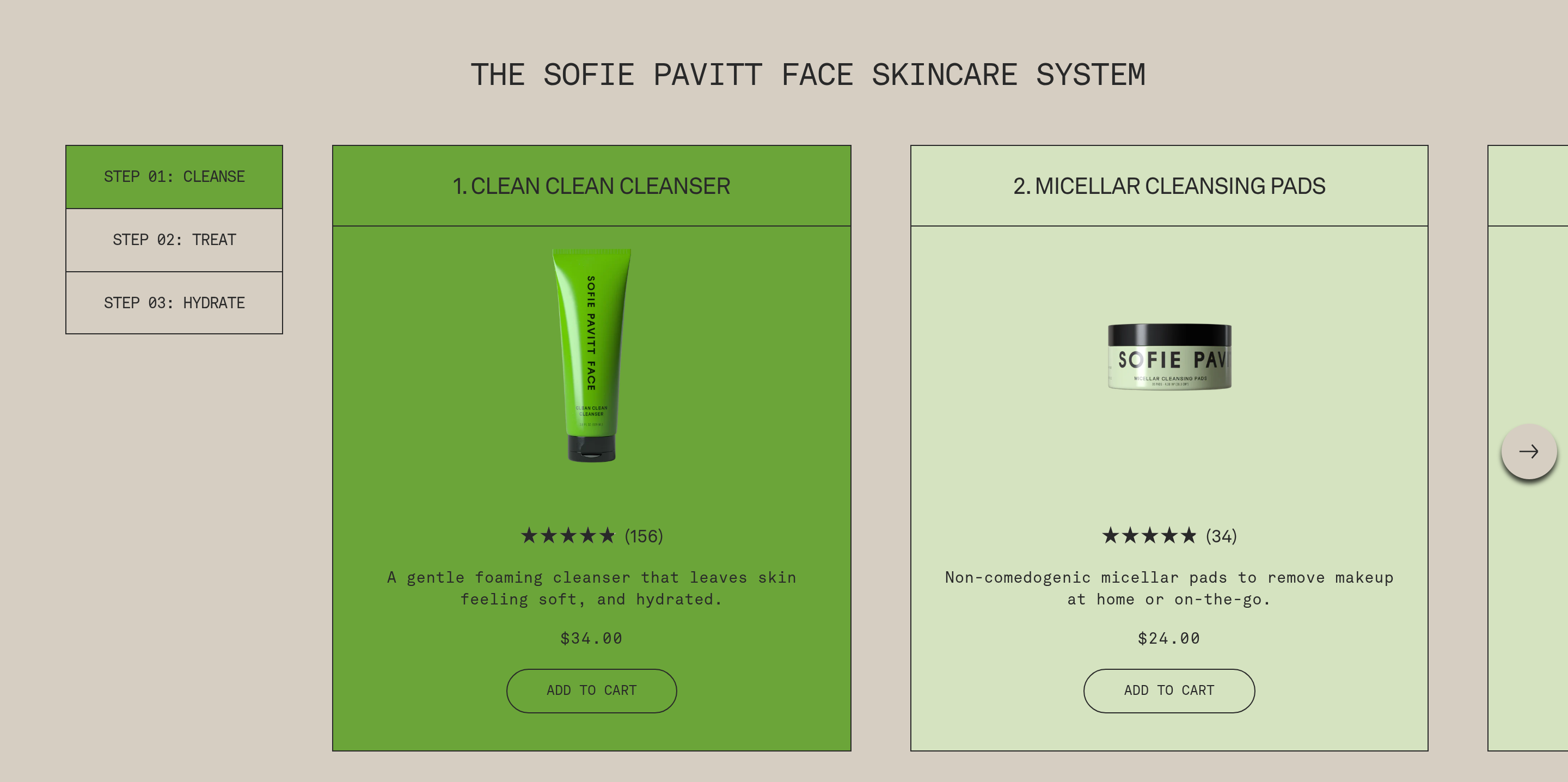 Sofie Pavitt Face Collections design