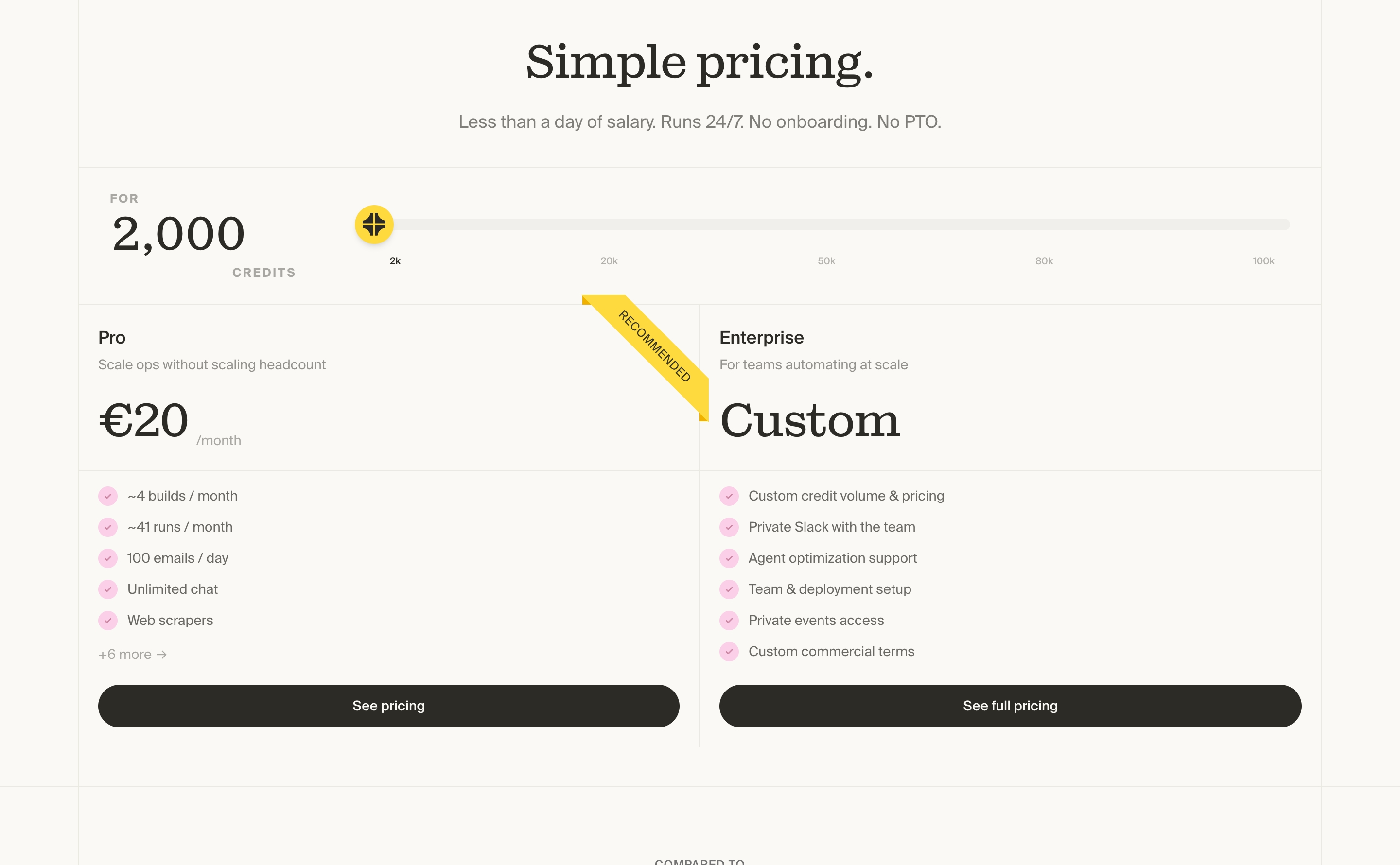 Twin Pricing design