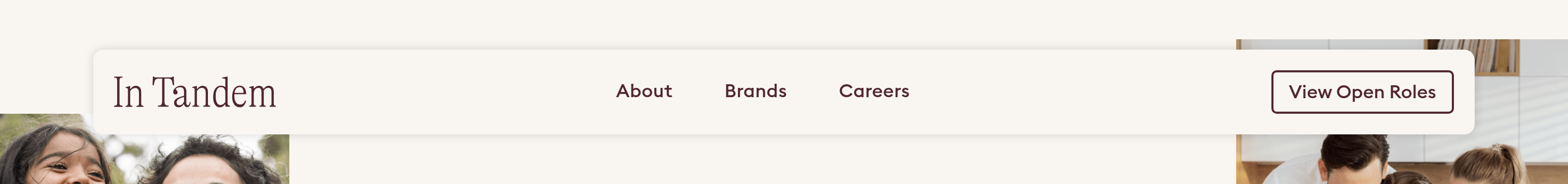 In Tandem Families Header design