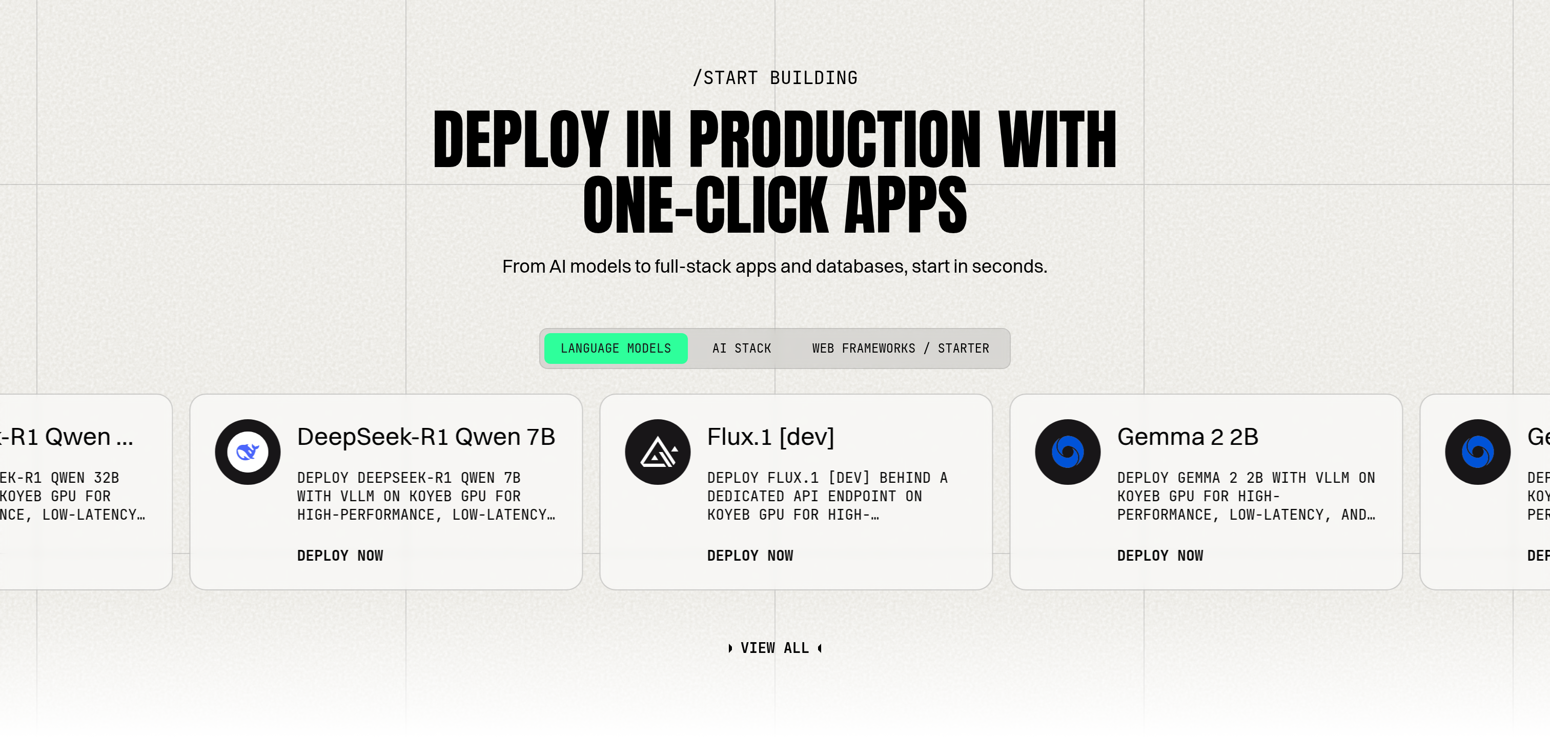 Koyeb Integrations design