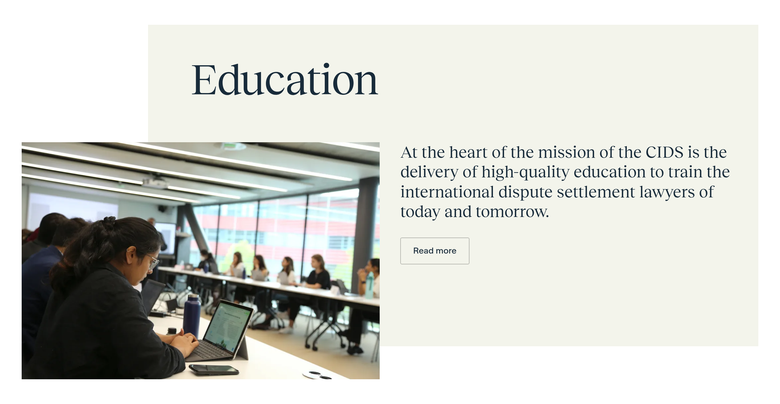 Center for International Dispute Settlement Feature design
