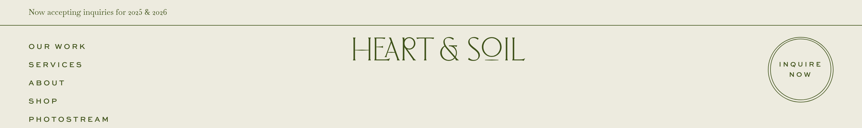 Heart & Soil Flowers Header design