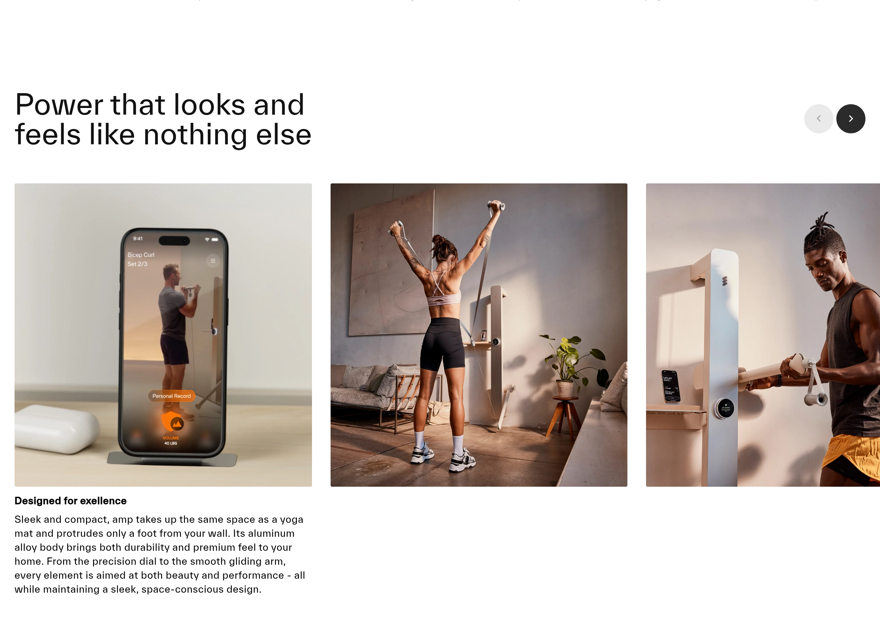 Amp Featured Content design