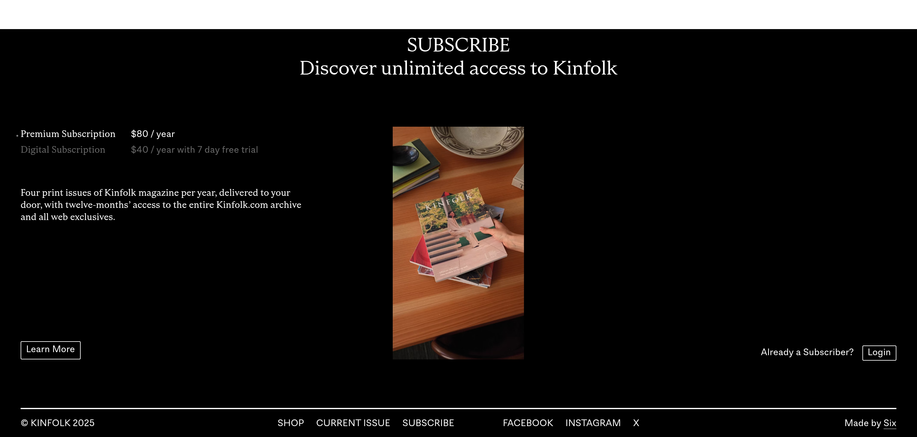 Kinfolk Newsletter design