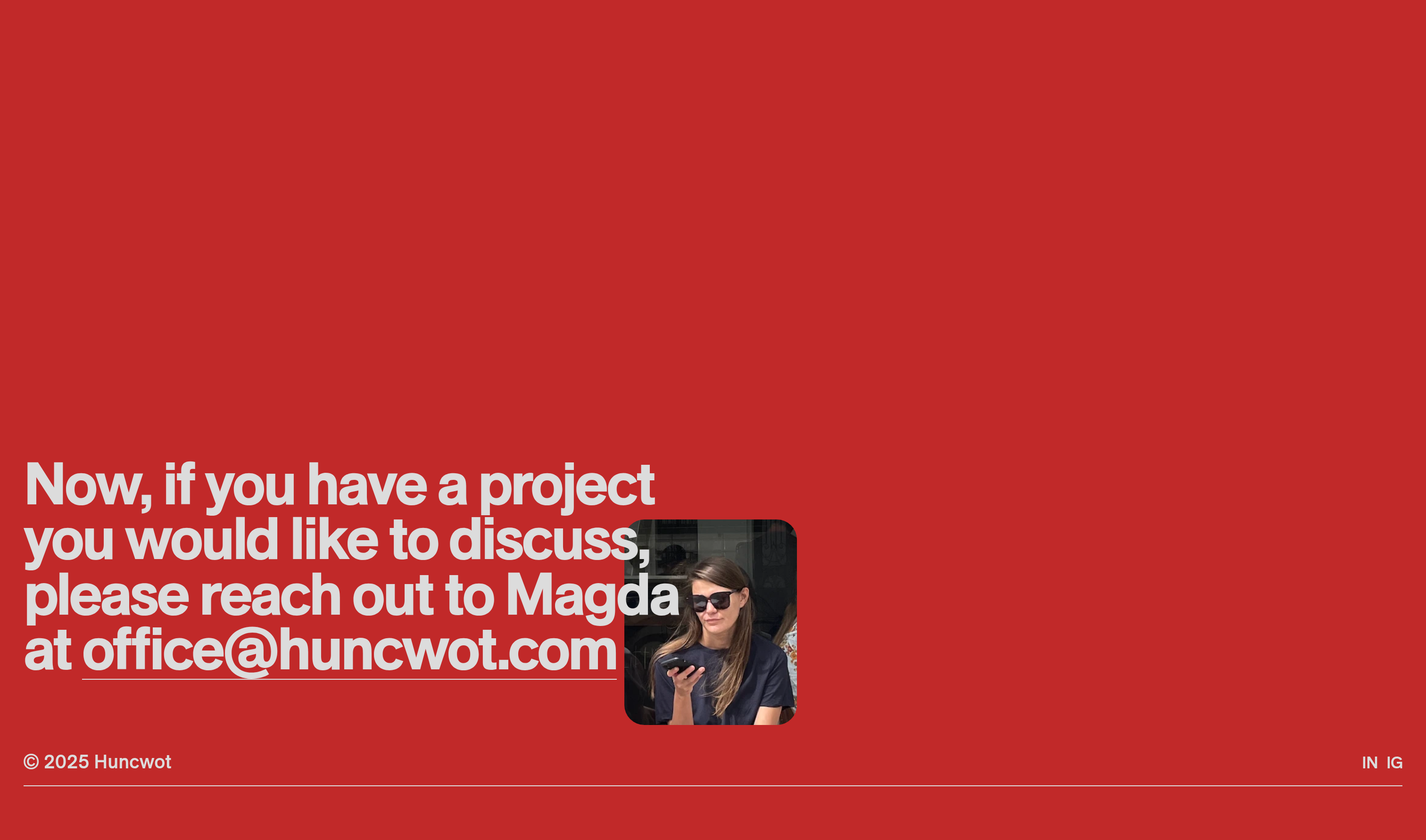 Huncwot Footer design